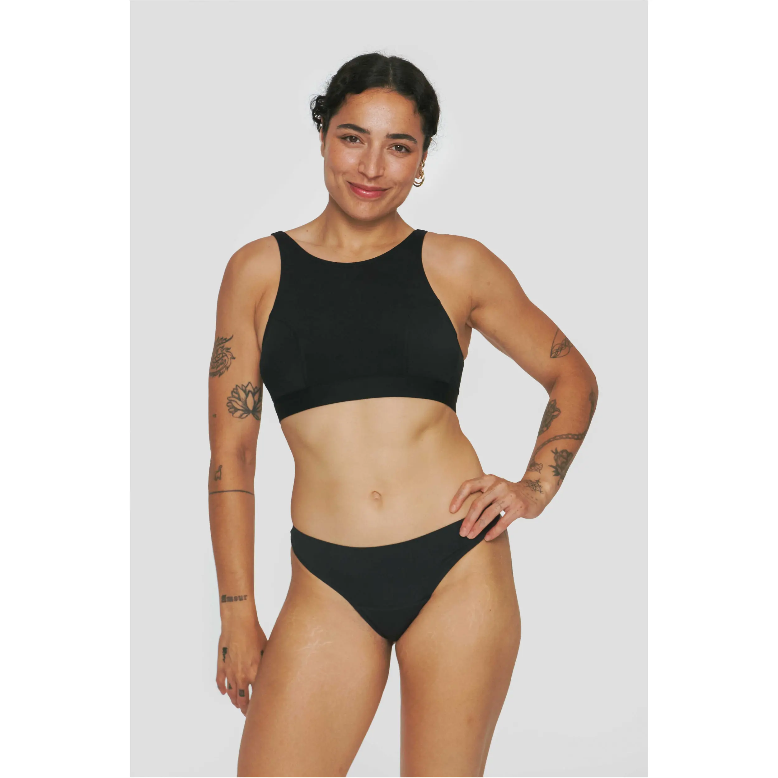 Damen Menstruationsstring APHRODITE schwarz