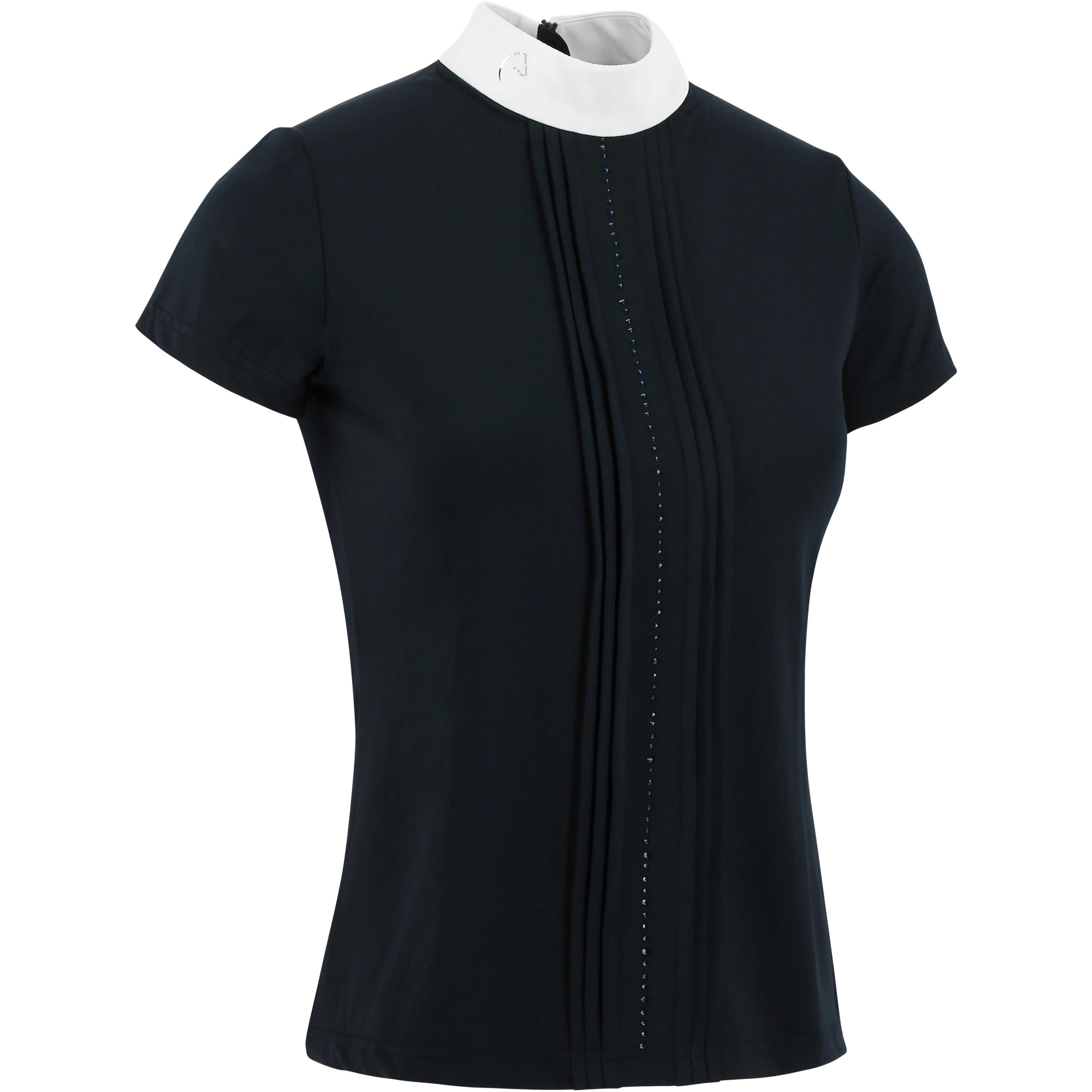 Damen Turnierpolo mit Strassverzierung DORLA navy Damen Turnierpolo mit Strassverzierung DORLA navy