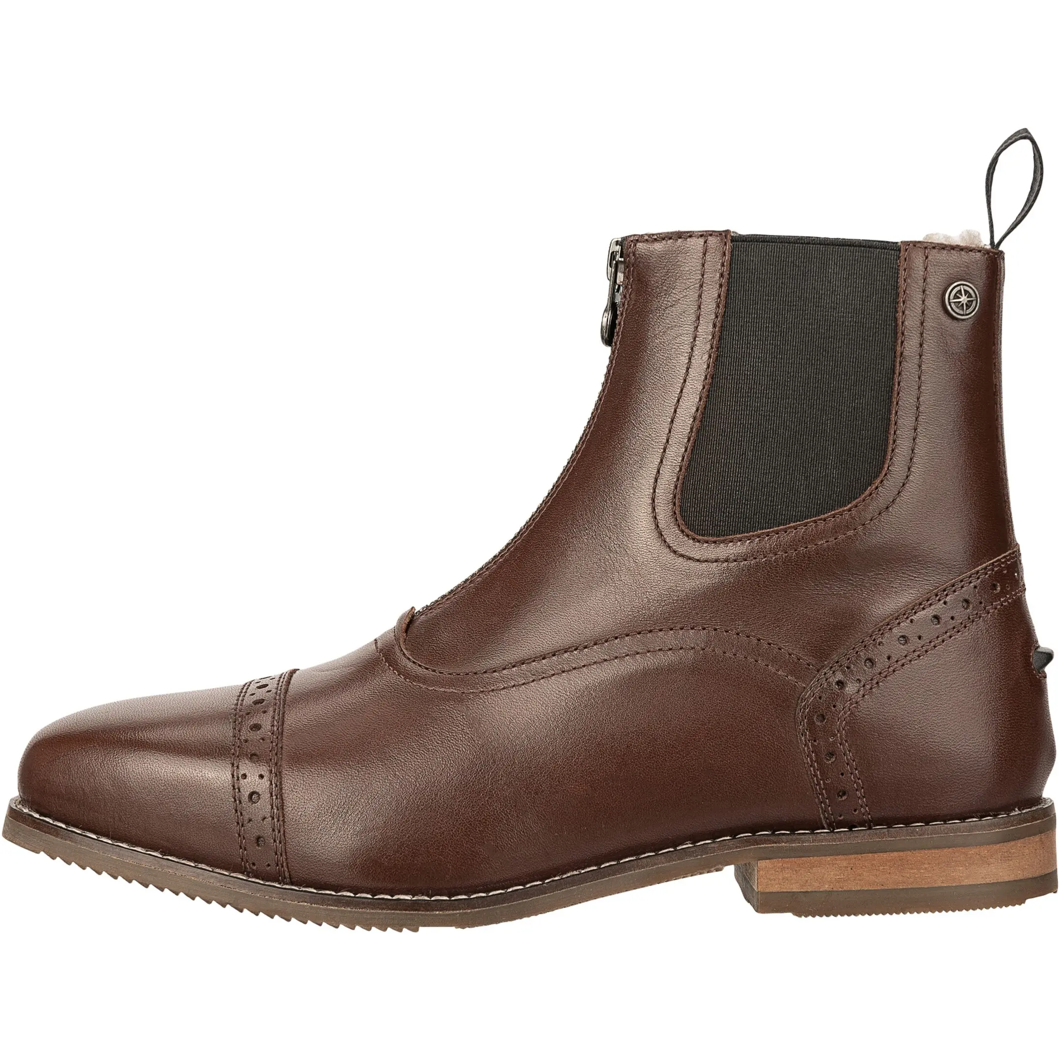 Winter Reitstiefeletten FLORENTINA FZ Merino Echtleder braun