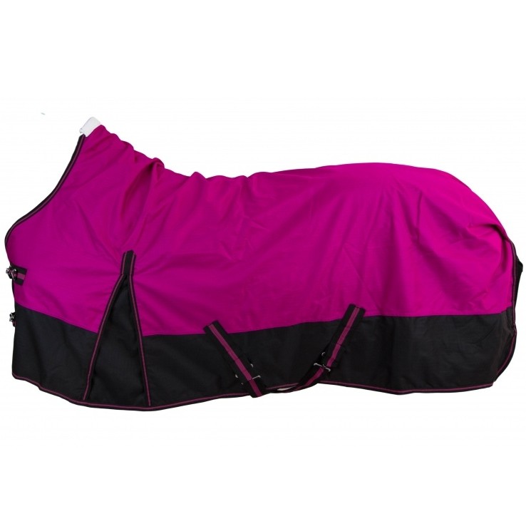 Winterdecke High Neck 300g Füllung 600D BASICLINE beere/schwarz - Posten