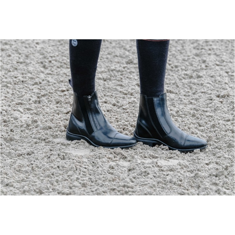 Reitstiefeletten mit Reißverschluss SPORTY Echtleder schwarz