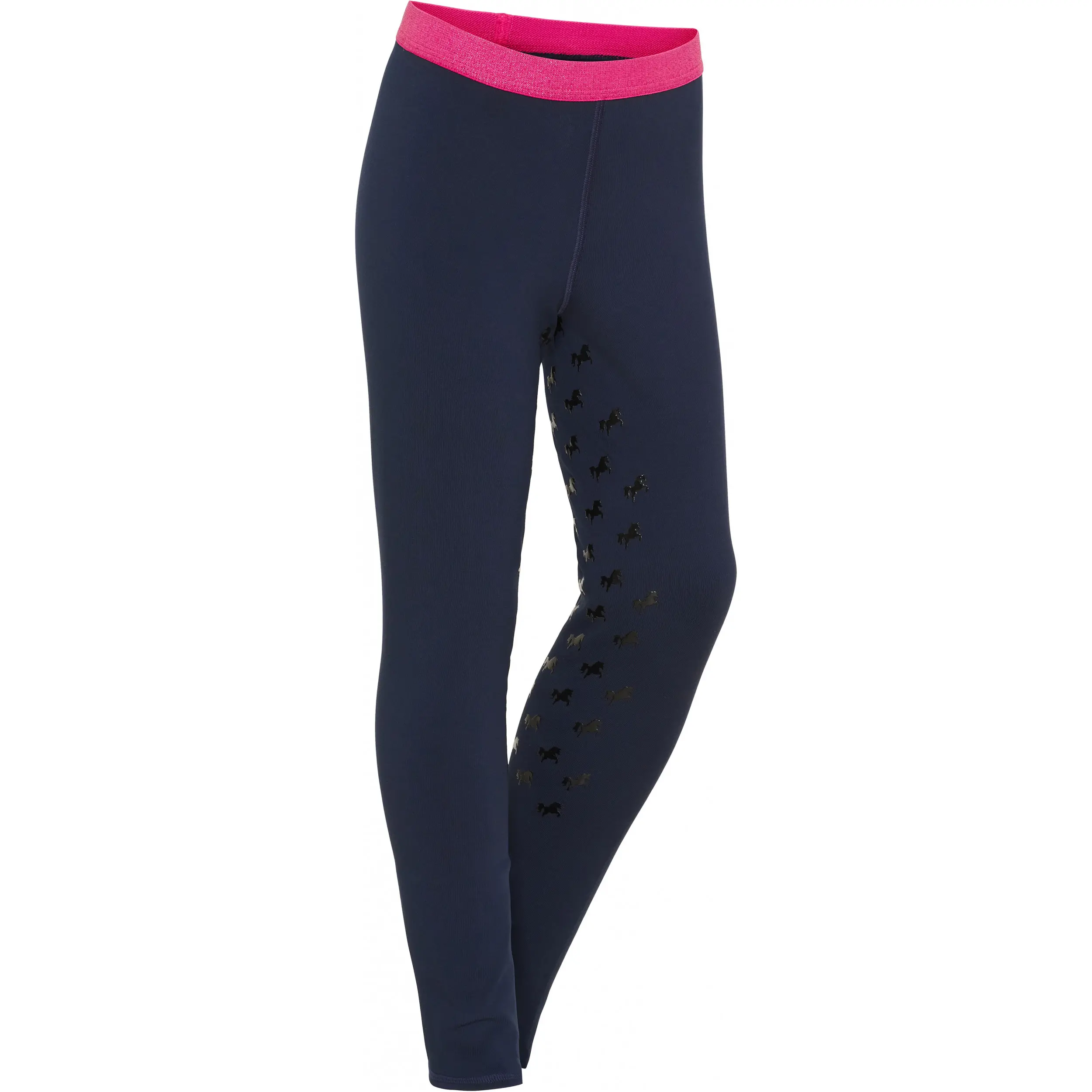 Winter Kinder Reitleggings Silikon Vollbesatz VERONA navy