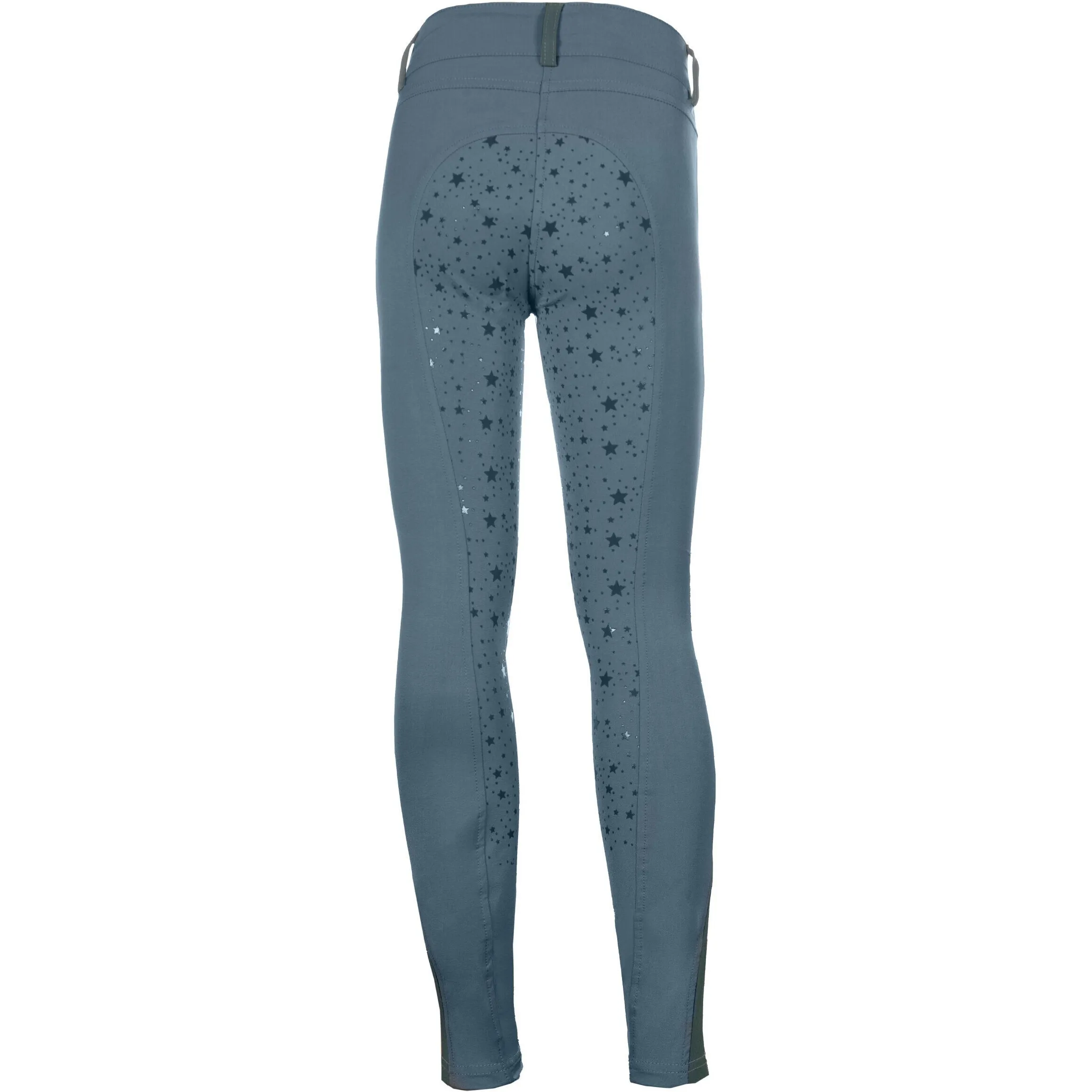 Kinder Reitleggings Silikon Vollbesatz PONY DREAM II rauchblau