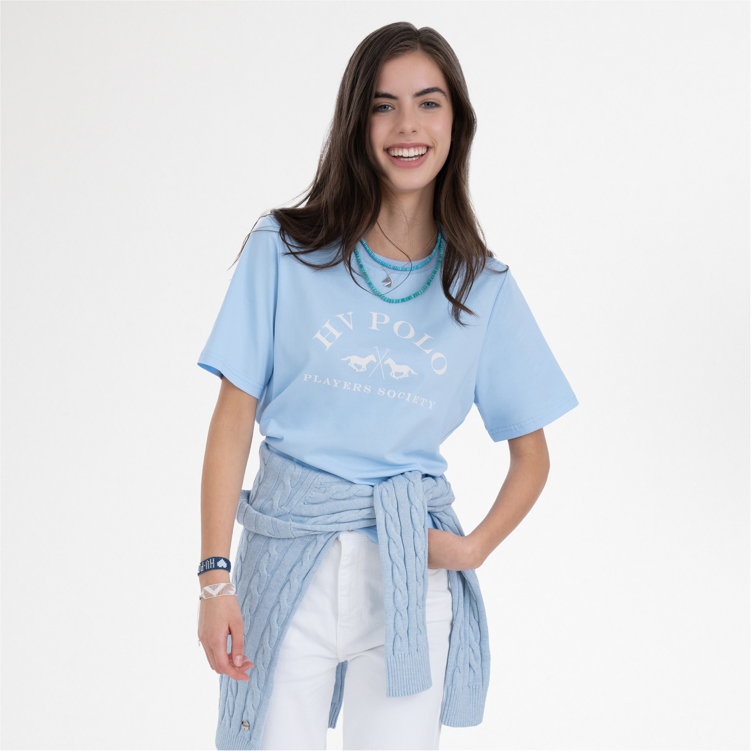 Damen T-Shirt HVPNatalie powder blau