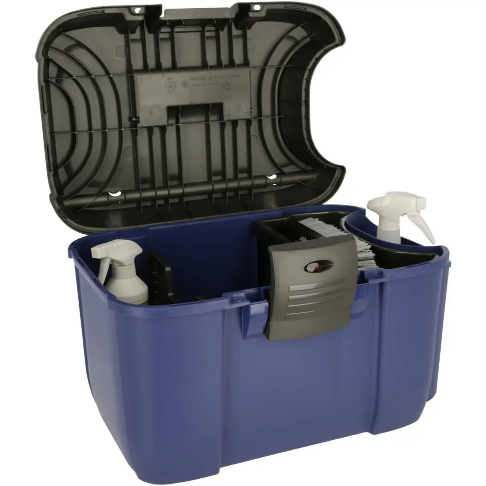 Putzbox mit herausnehmbaren Einsatz JUMBO blau/schwarz