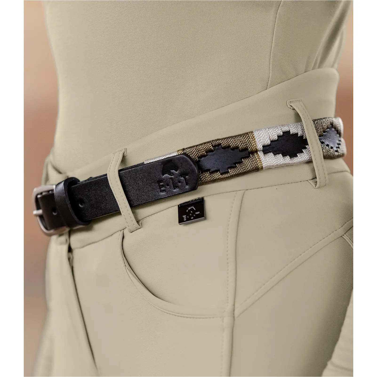 Damen Polo Gürtel GEMMA grünbraun Damen Polo Gürtel GEMMA grünbraun