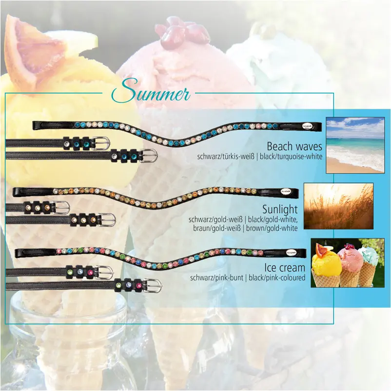 Stirnband SEASONS DREAMS schwarz/gold/weiß