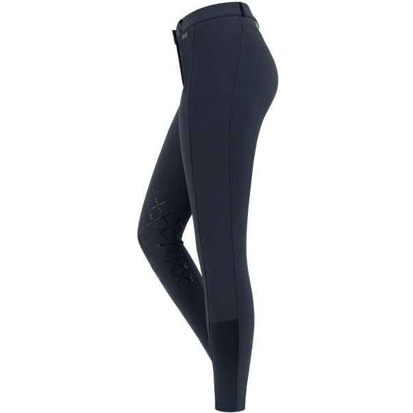 Damen Reithose Silikon Kniebesatz MICRO nachtblau