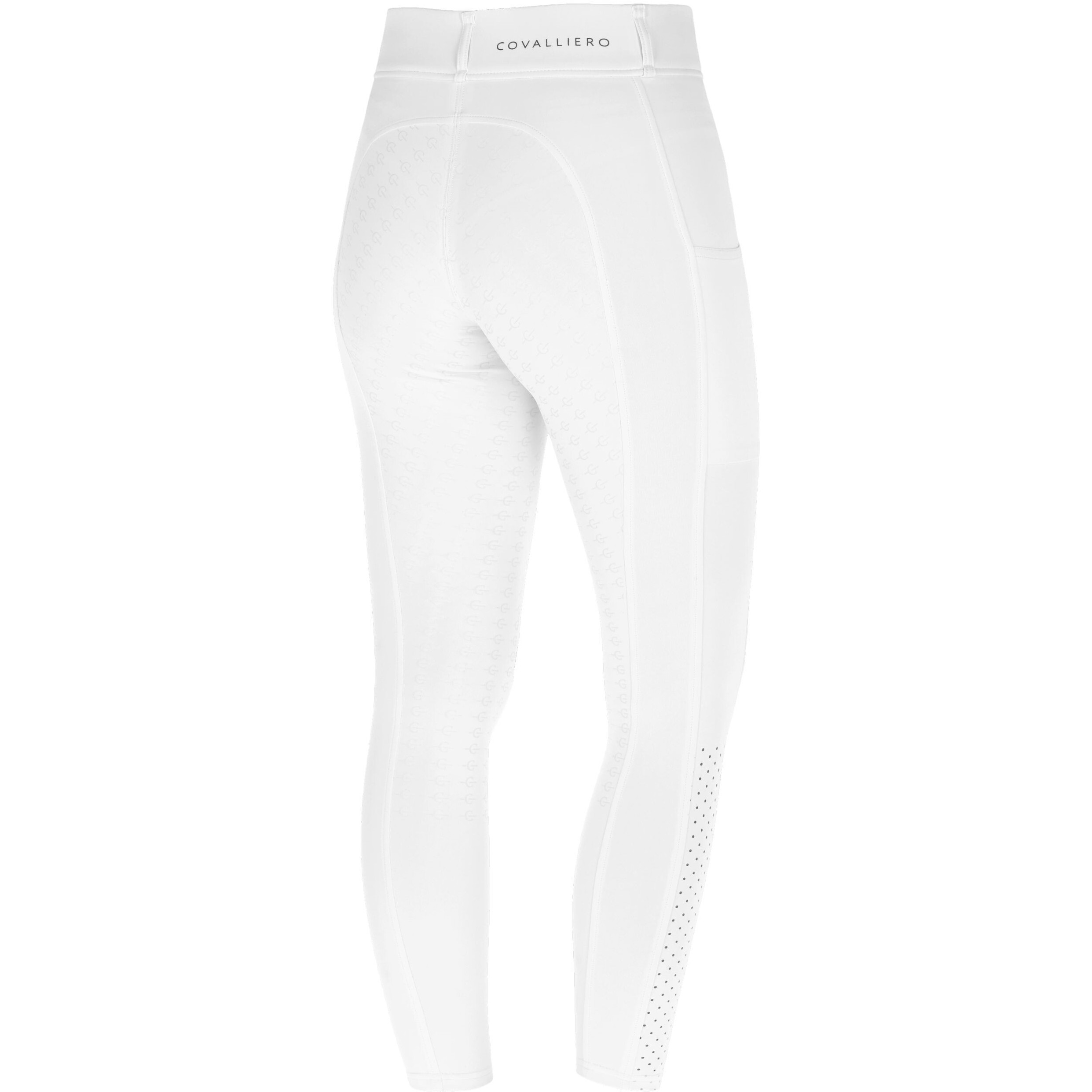 Damen Reitleggings Silikon Vollbesatz COMPRESSION F/S 2025 white