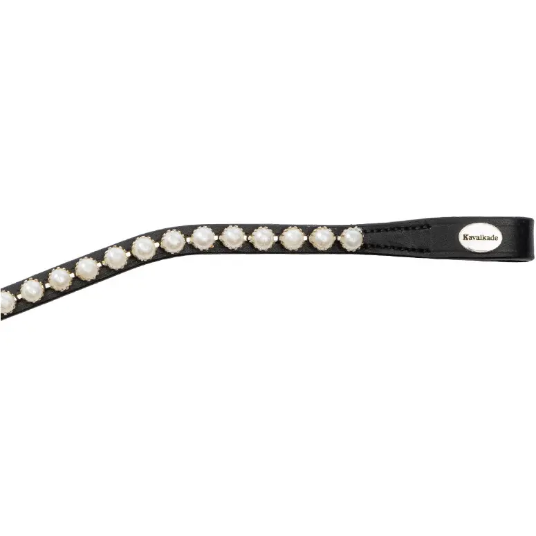 Stirnband PEARL schwarz/creme
