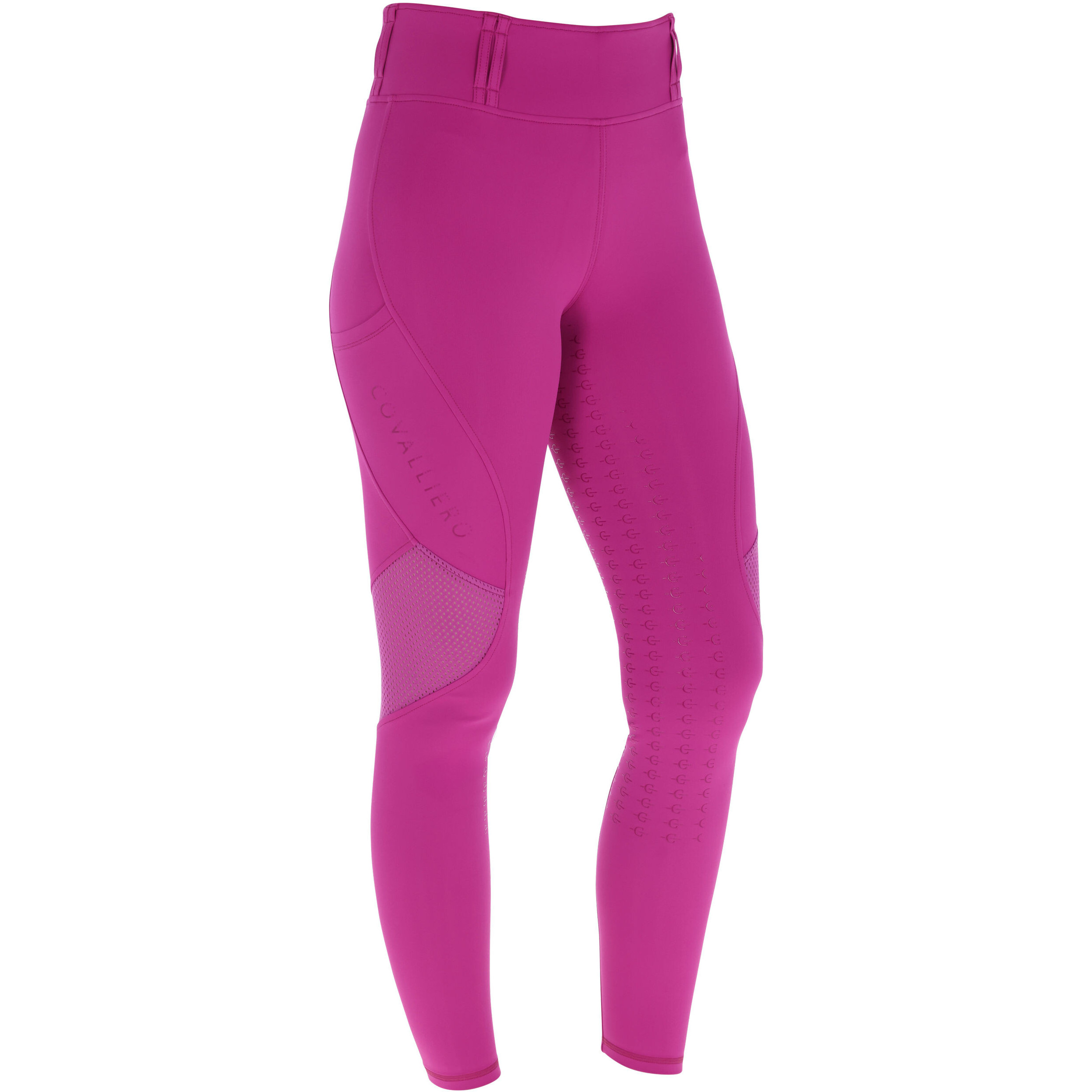 Damen Reitleggings Silikon Vollbesatz Mesh F/S 2026 light berry