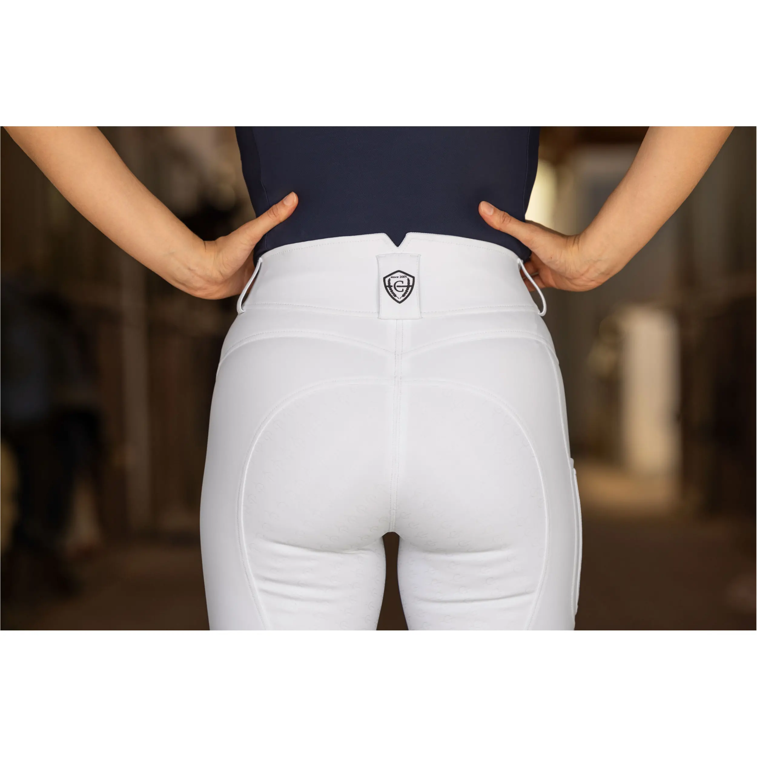 Damen Reithose Silikon Vollbesatz PREMIUM F/S 2025 white