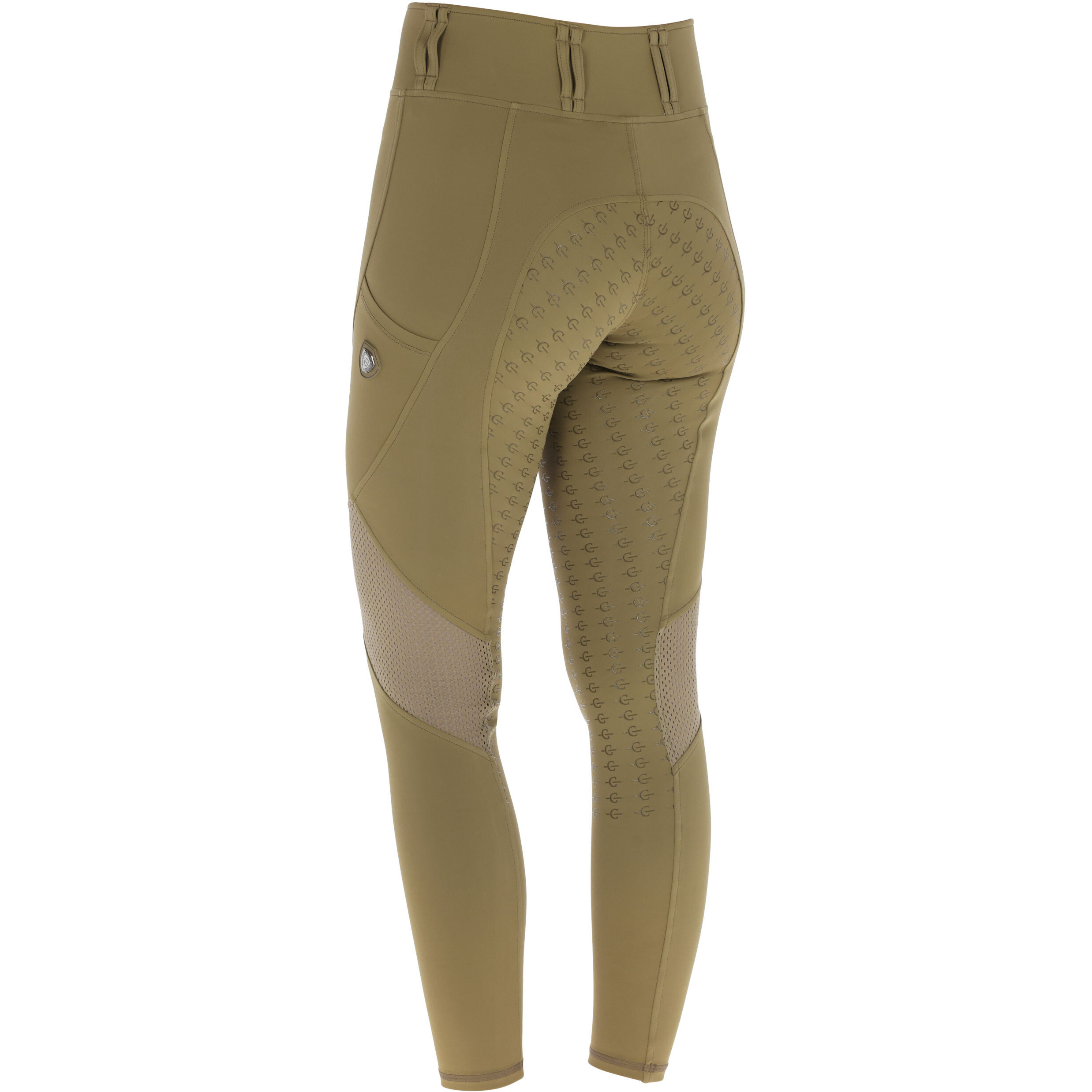 Damen Reitleggings Silikon Vollbesatz Mesh F/S 2026 walnut