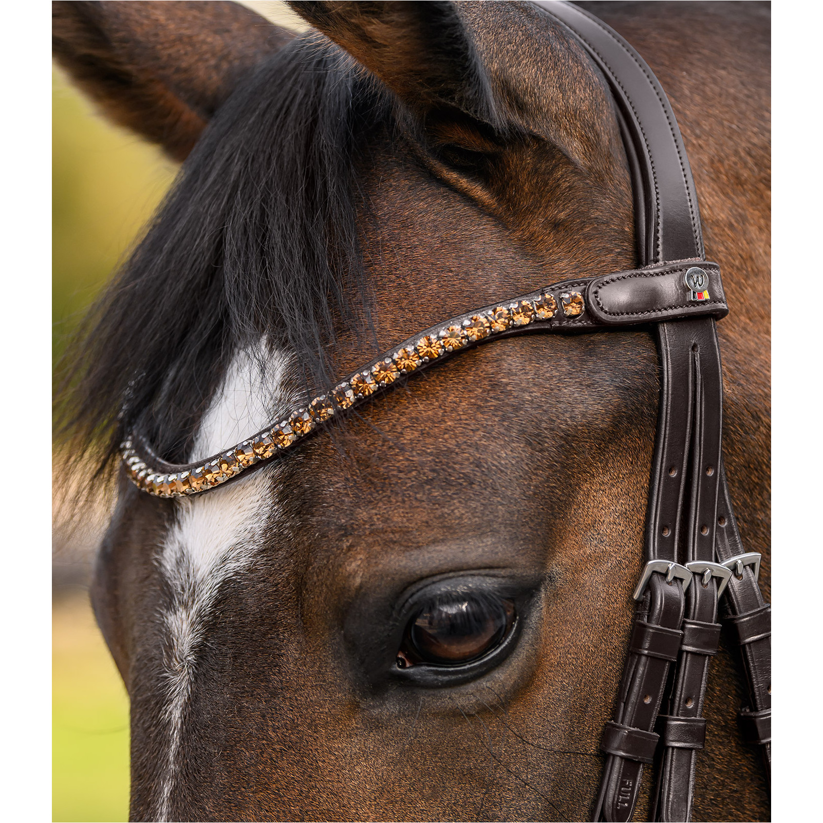 Stirnband SHINE X-Line braun/beige