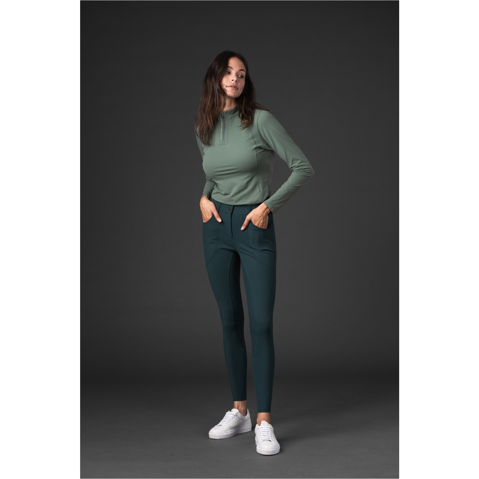 Damen Reithose Silikon Vollbesatz RIHANNA ponderosa pine