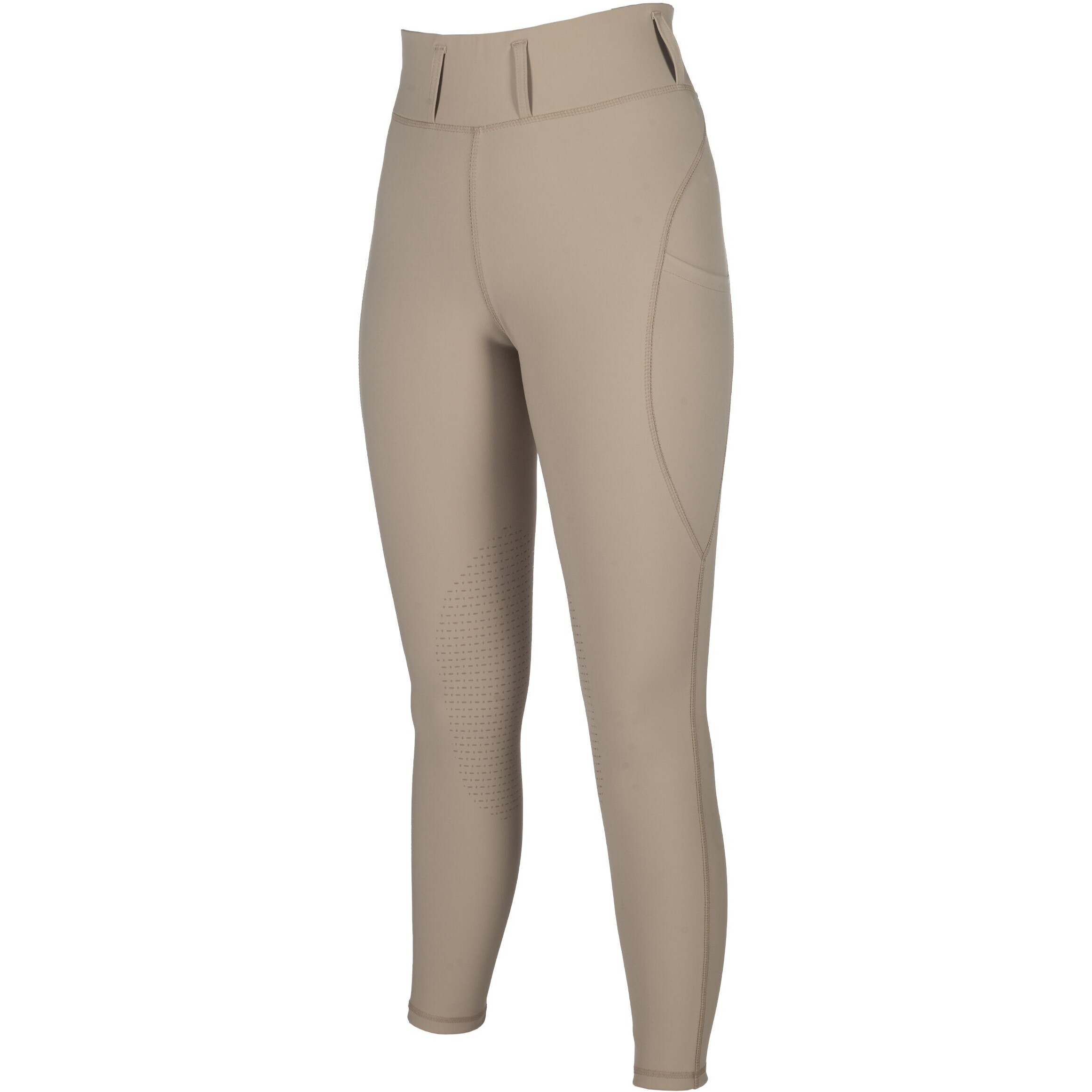 Damen Reitleggings Silikon Kniebesatz JIL HIGH WAIST beige