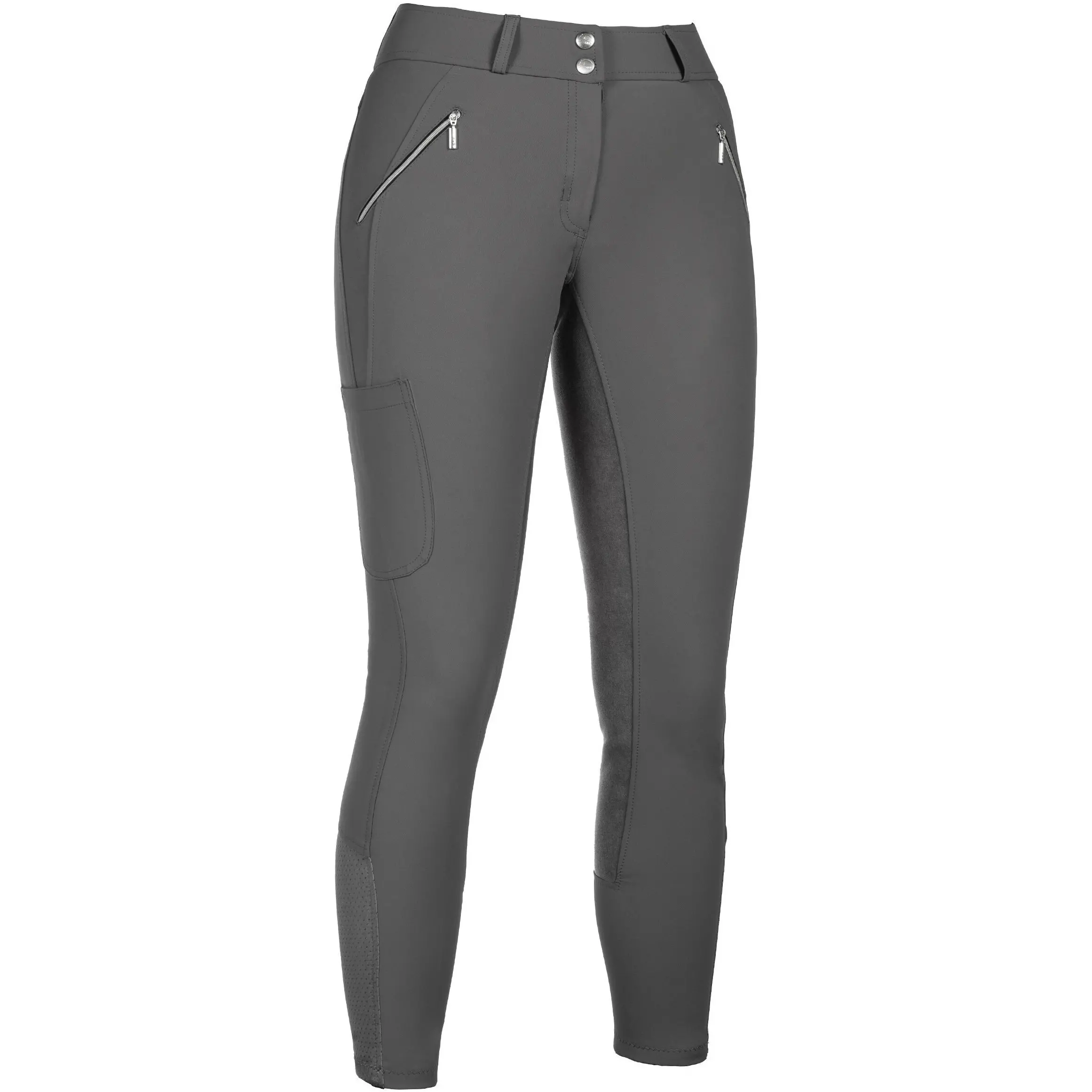 Damen Reithose Vollbesatz LIA HIGH WAIST ALOS grau