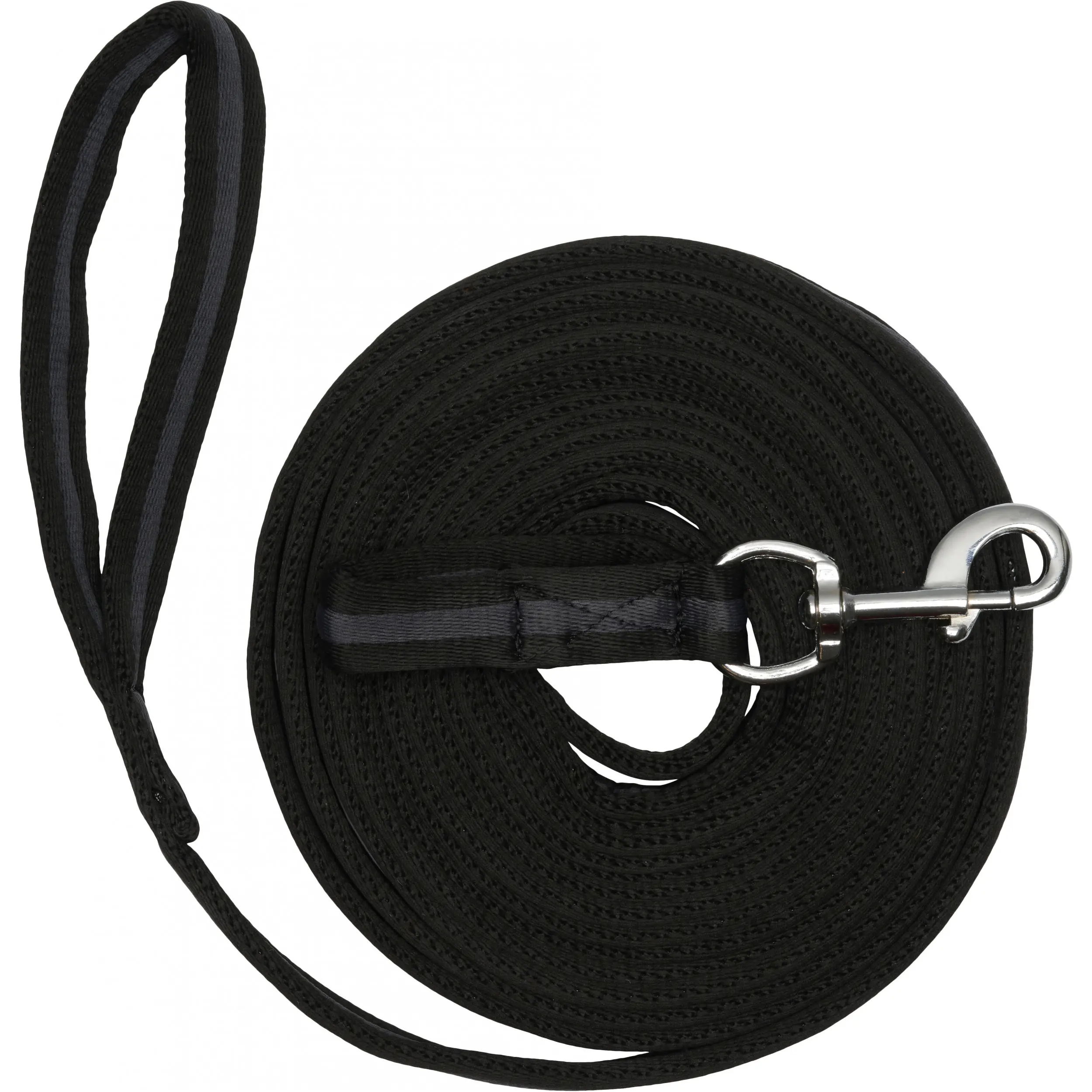 Longierleine SOFT schwarz/grau