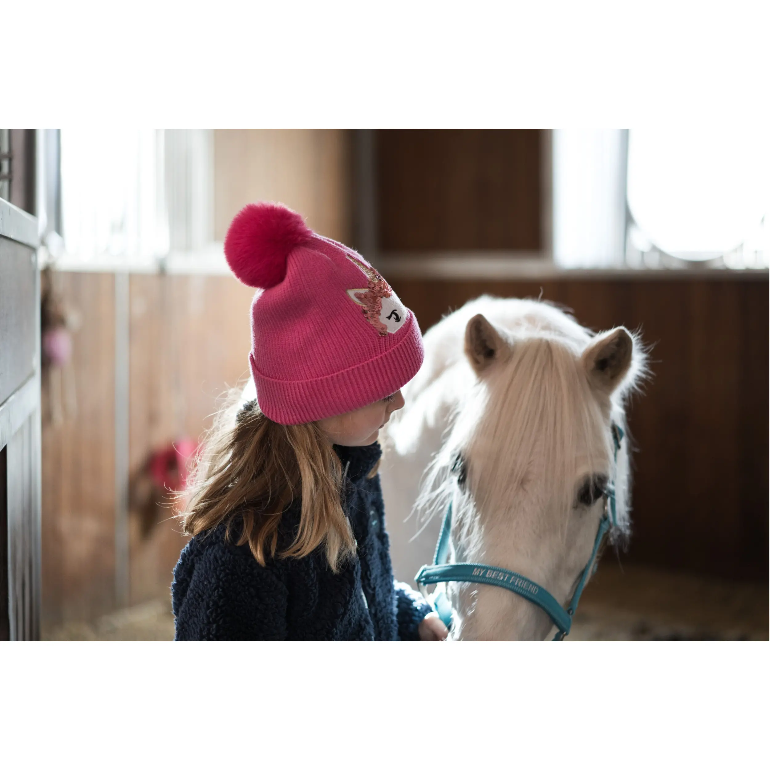 Winter Kinder Mütze Einhorn VAL phlox pink Winter Kinder Mütze Einhorn VAL phlox pink