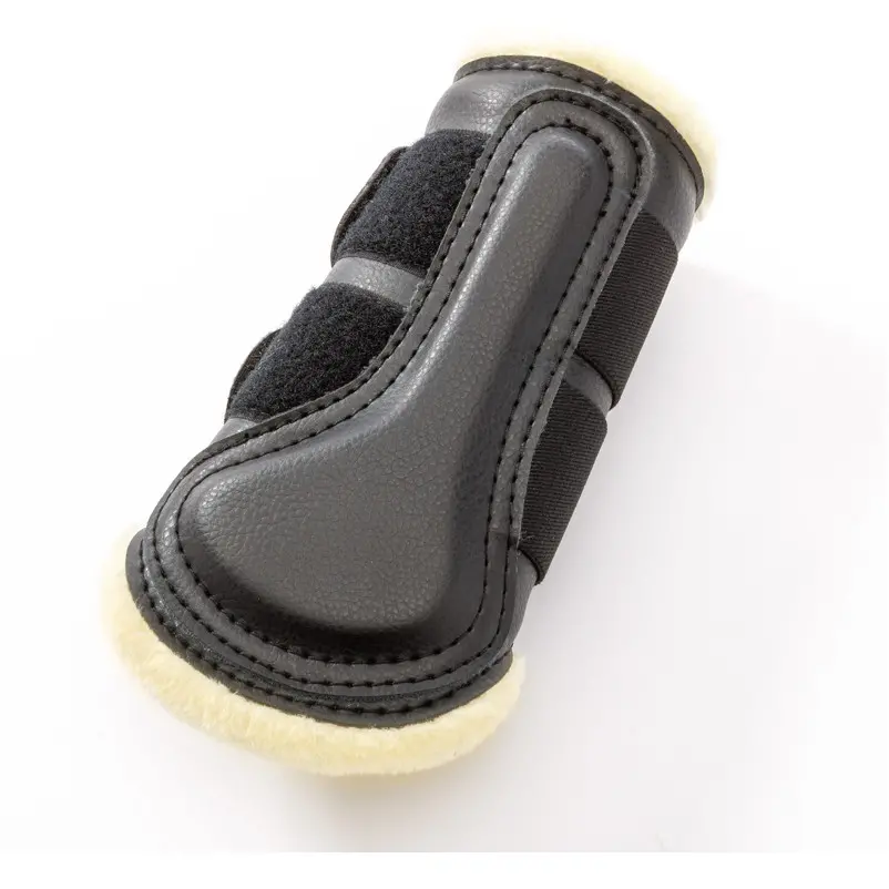 Gamaschen mit Kunstfell (2er Set) ANATOMIC Vegan schwarz/beige