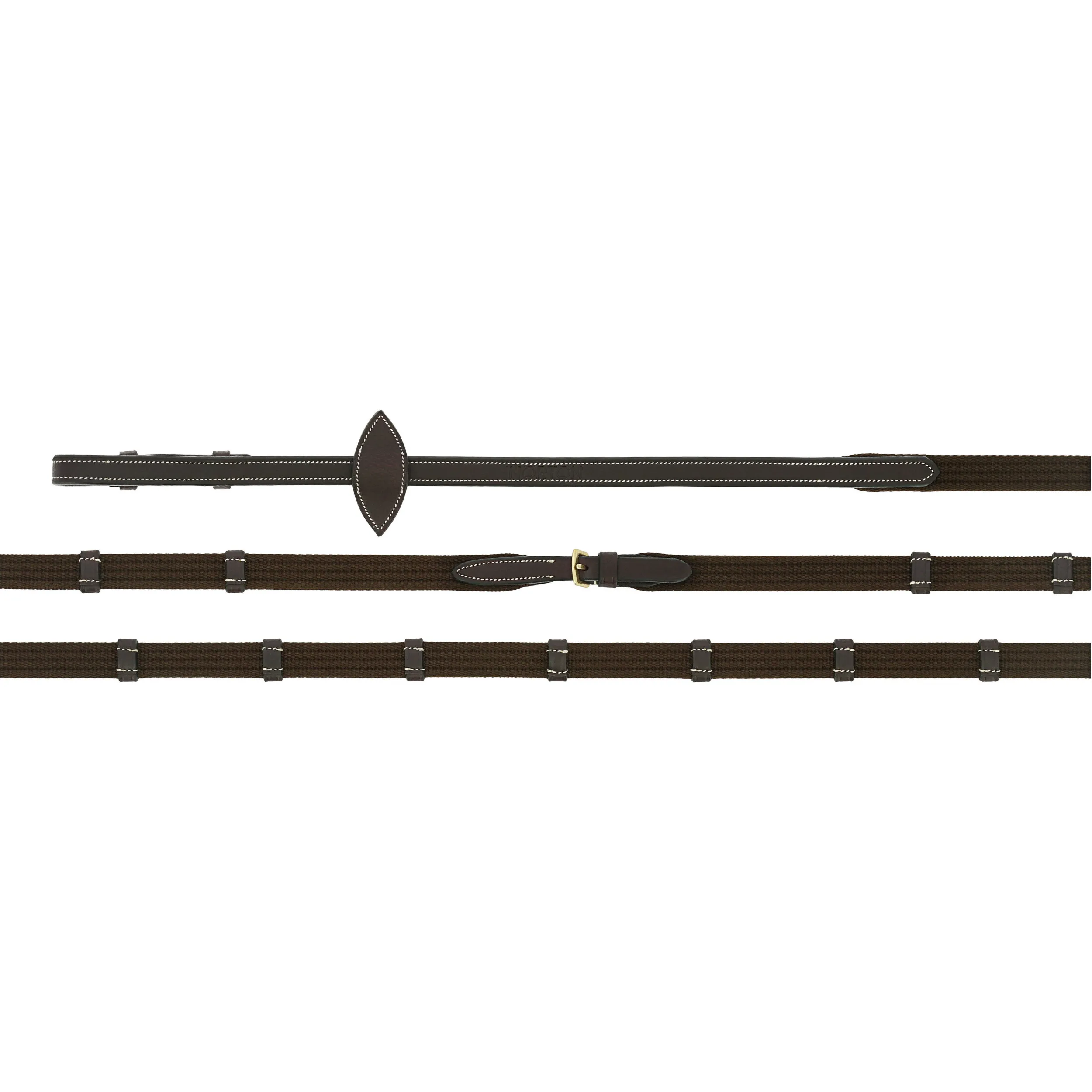 EK-Gurtzügel aus geöltem Leder braun 16mm