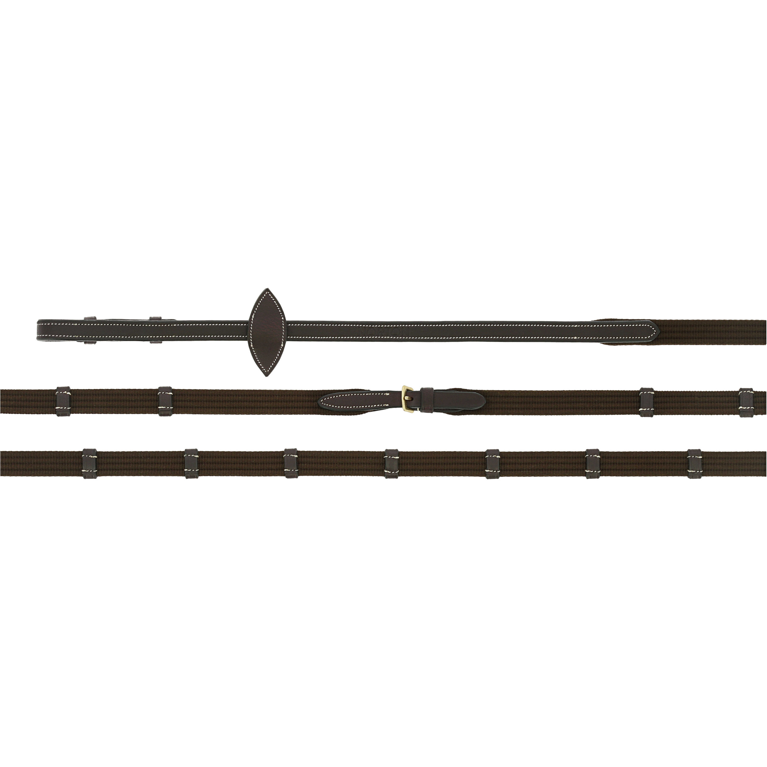 EK-Gurtzügel aus geöltem Leder braun 16mm