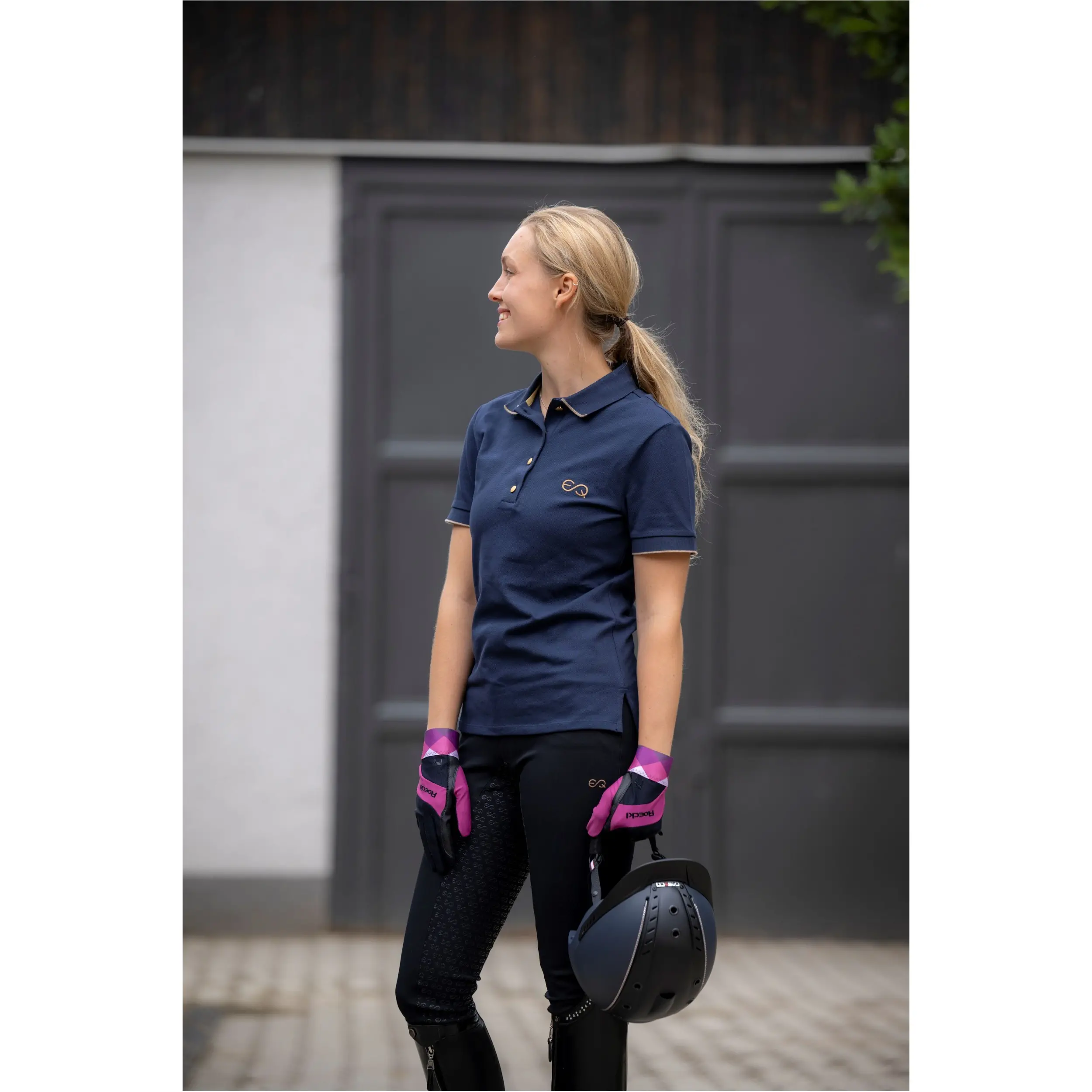 Reithandschuhe MARTINGAL black/posh pink