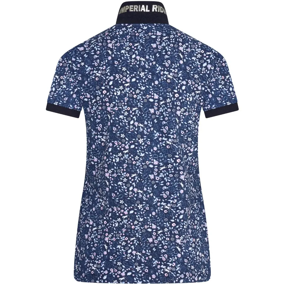 Damen Poloshirt IRHMandy navy flower Damen Poloshirt IRHMandy navy flower
