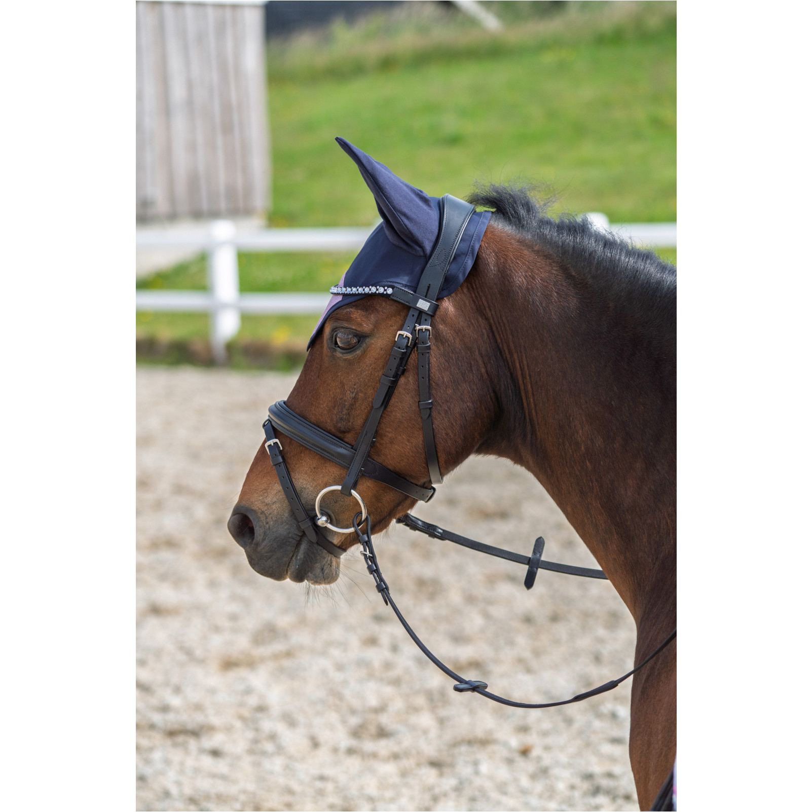 Fliegenhaube GLITTER navy