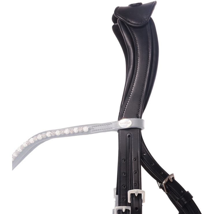 Genickstück offen mit Brücke MALOU schwarz