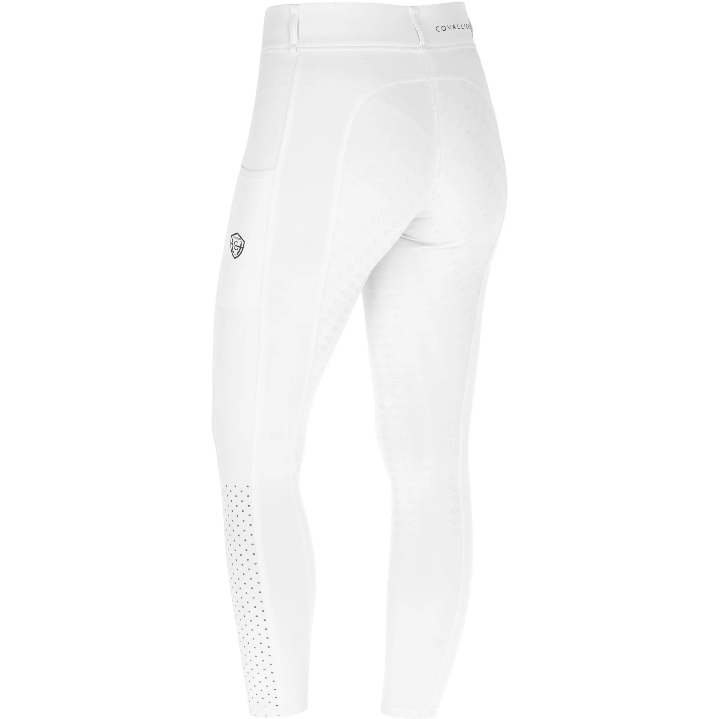 Damen Reitleggings Silikon Vollbesatz COMPRESSION F/S 2025 white