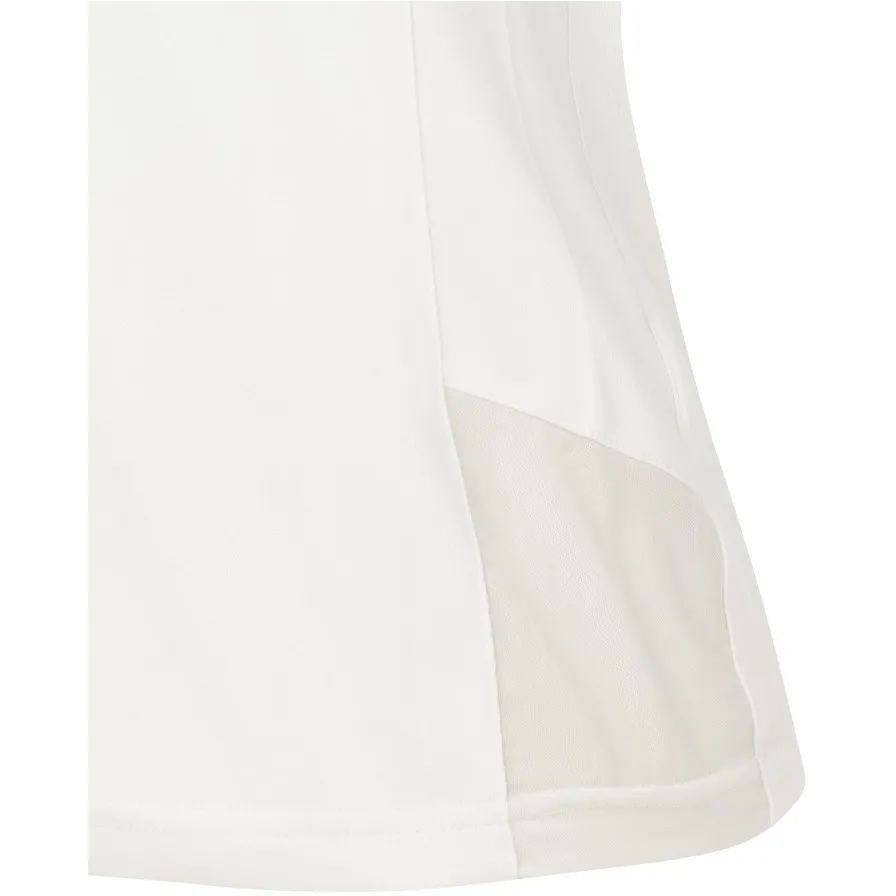 Damen Turnier-Poloshirt BRÜSSEL mit Mesheinsätzen weiß