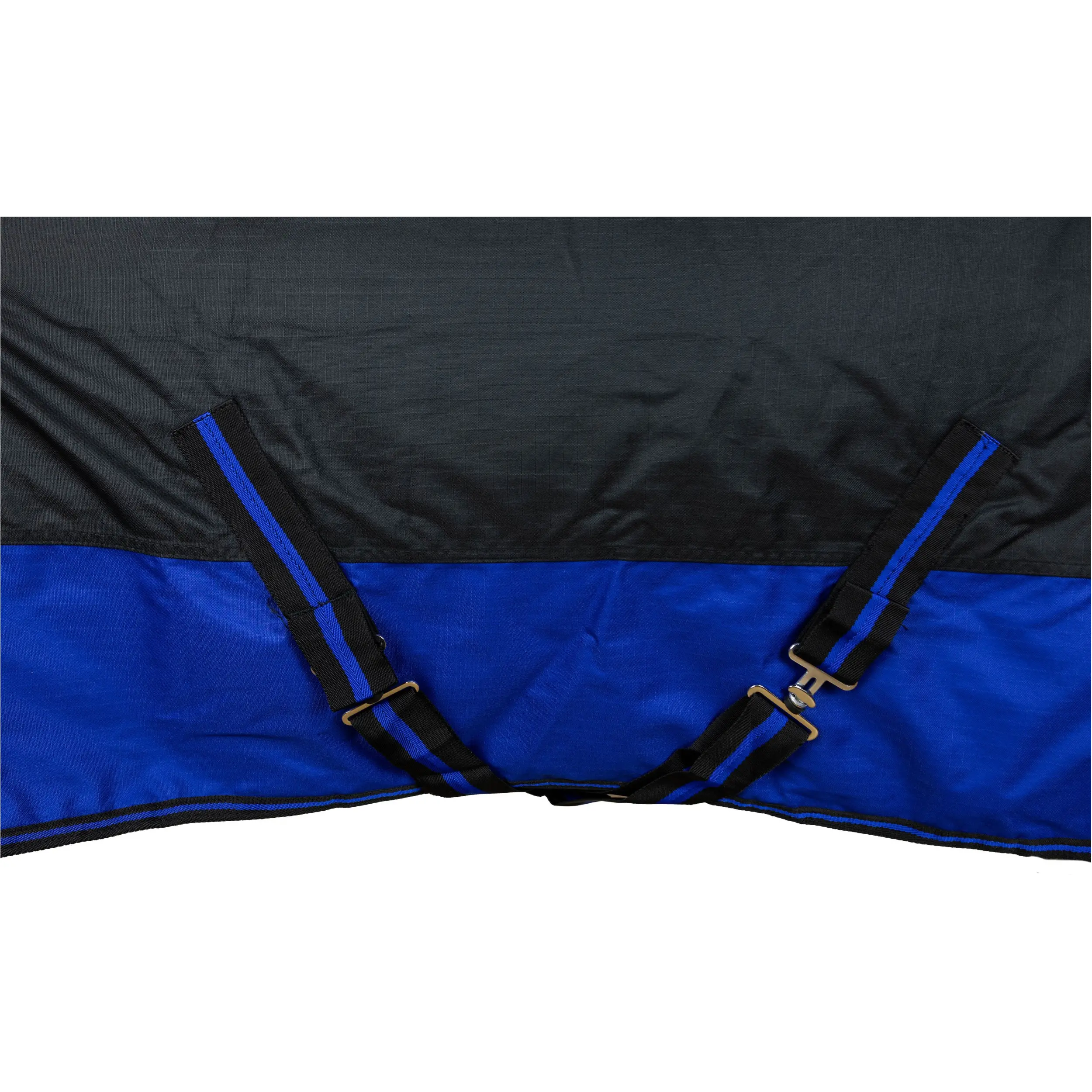 Winterdecke High Neck 300g Füllung 600D BASICLINE schwarz/royalblau