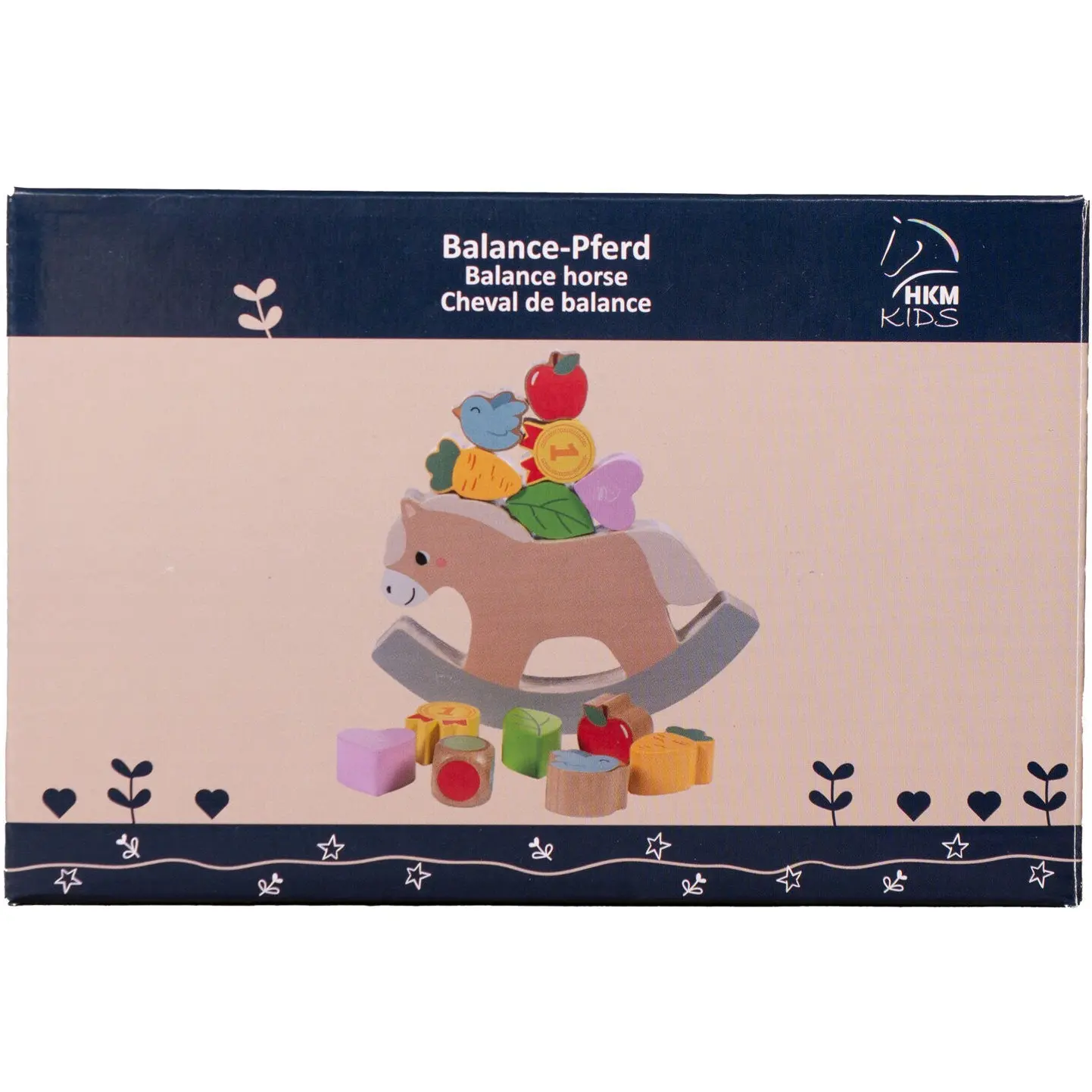Balance-Pferd bunt