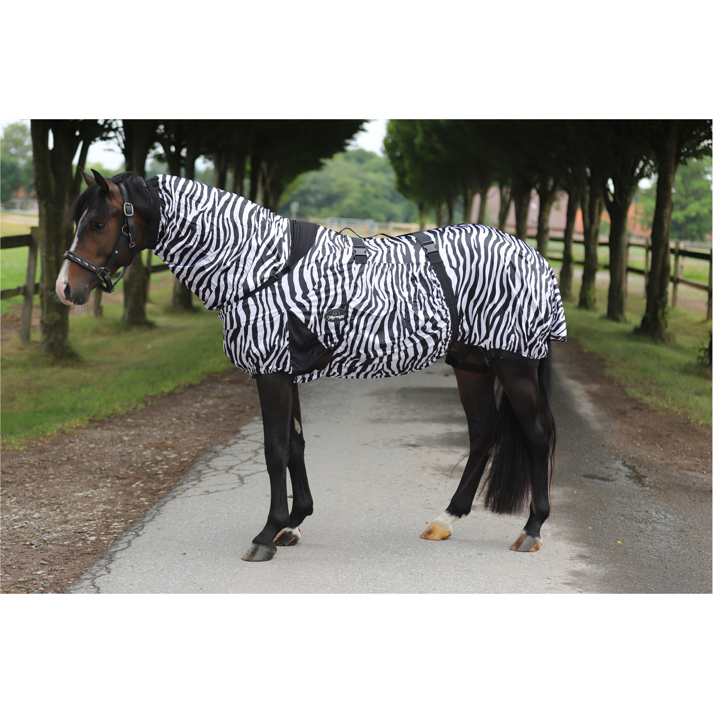 Ekzemerdecke ZEBRA schwarz/weiß