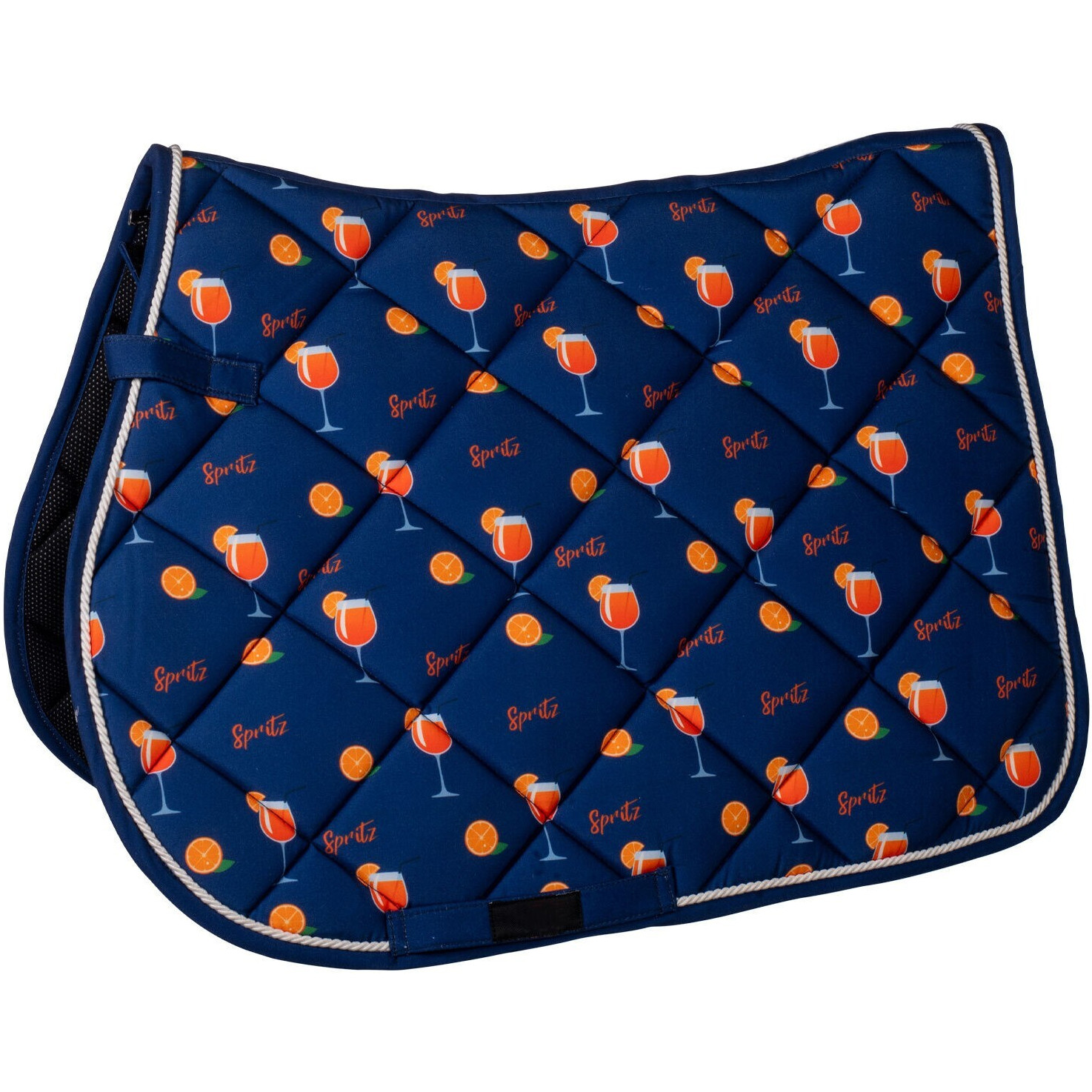 Schabracke SPLASH dunkelblau/orange