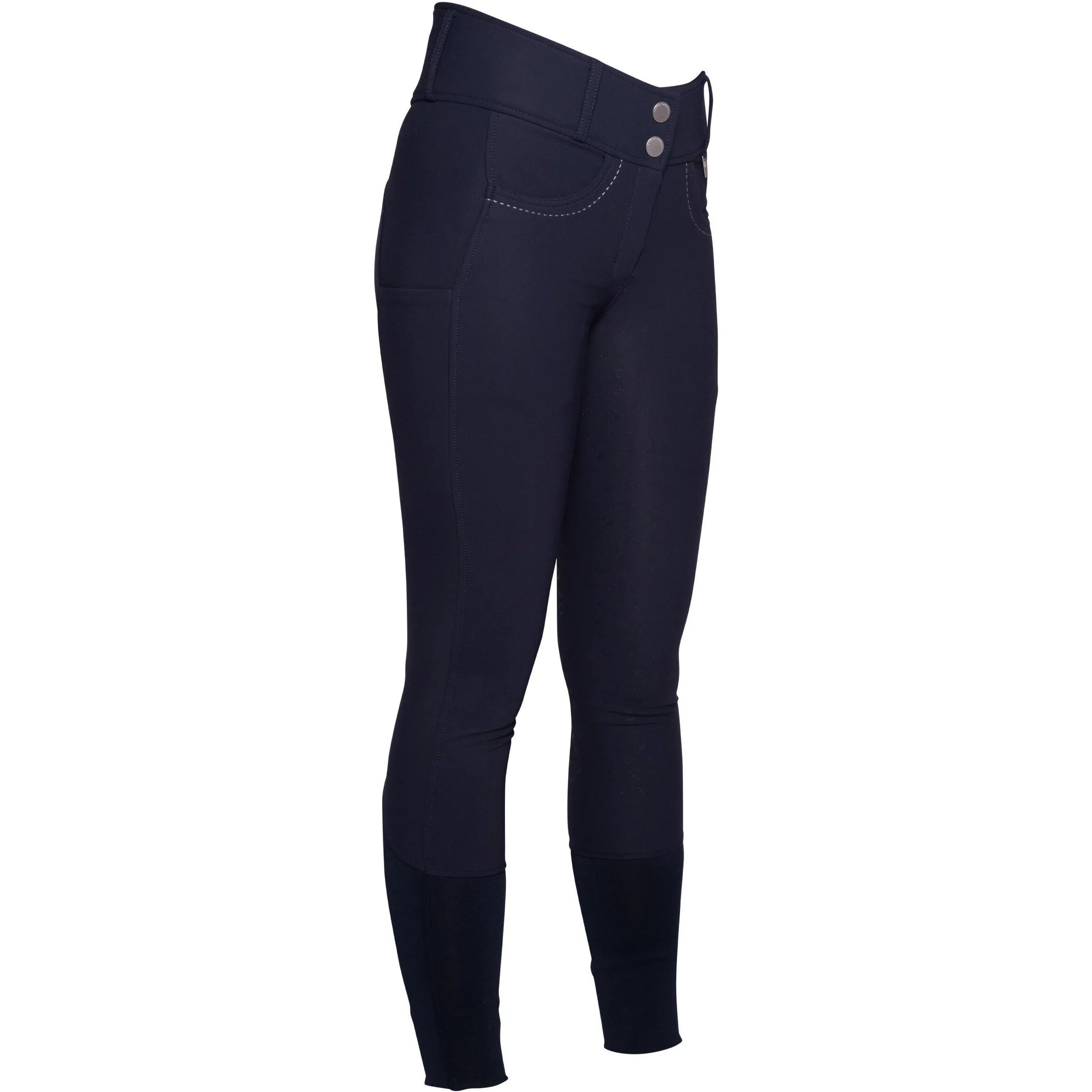 Damen Reithose Silikon Kniebesatz AREZZO dunkelblau