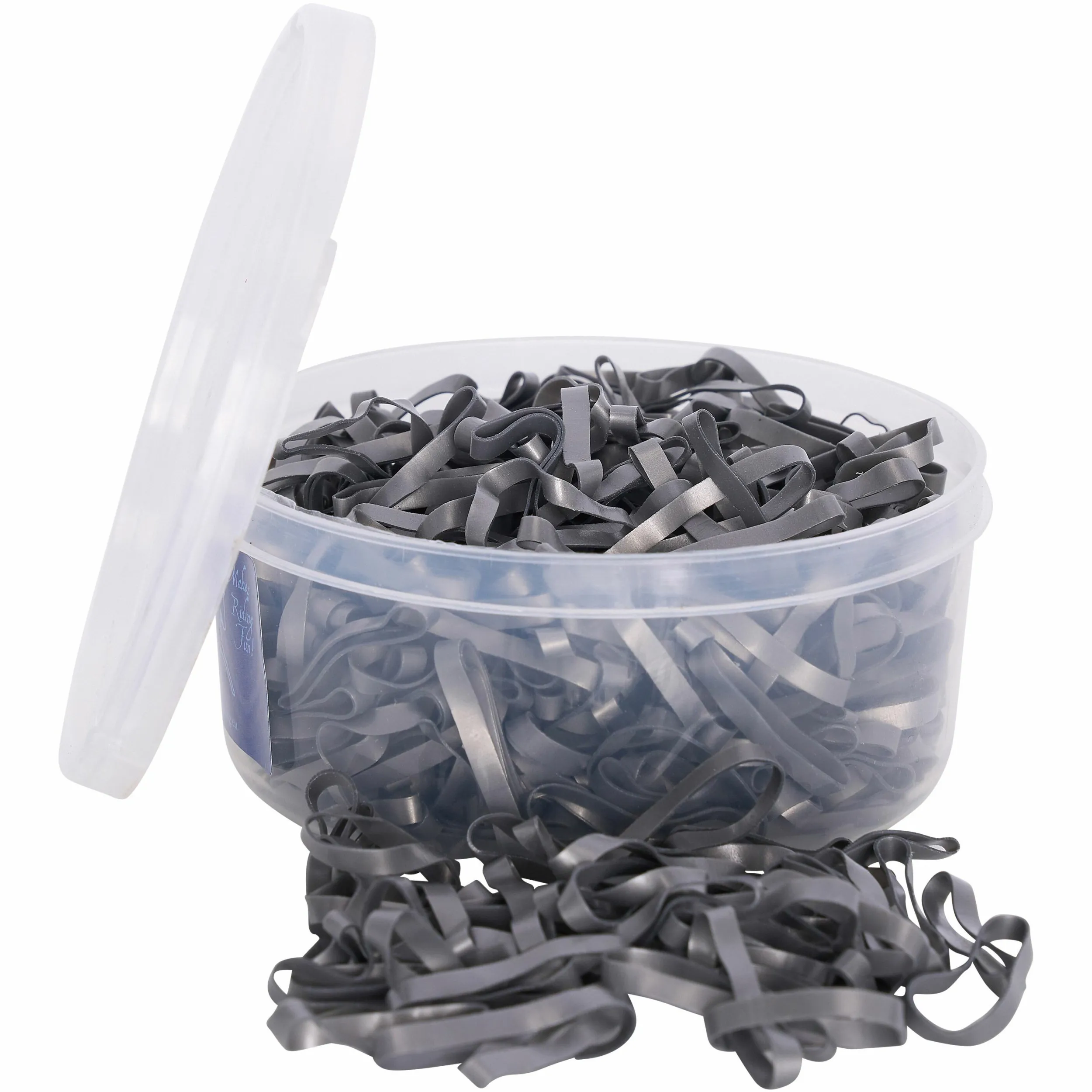 Einflechtgummis extra breit und weich IRH zilver