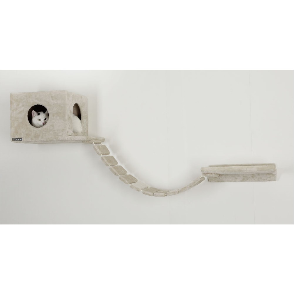 Katzen Kletterwand (9-teilig) MOUNT EVEREST beige
