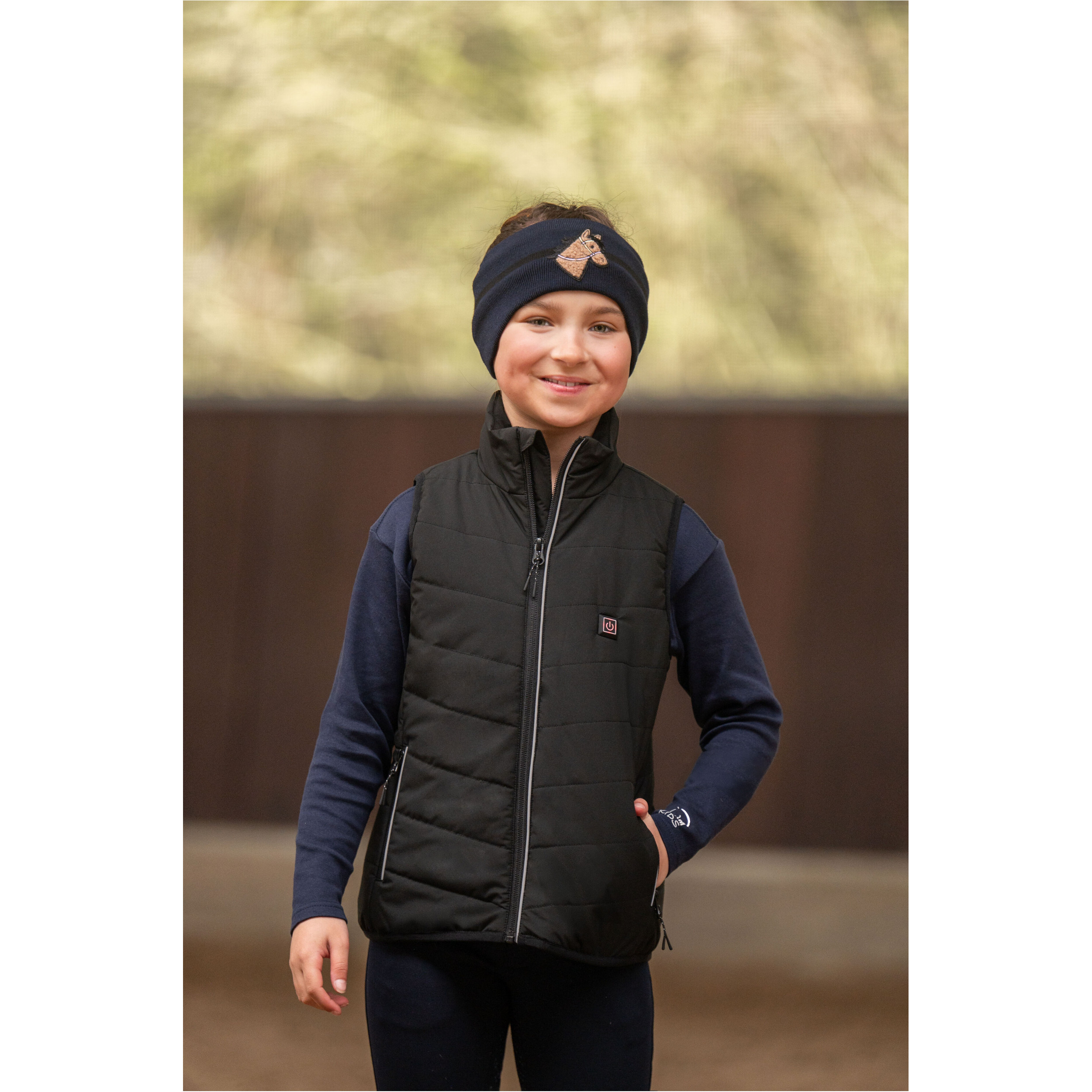 Winter Kinder Stirnband MIA dunkelblau