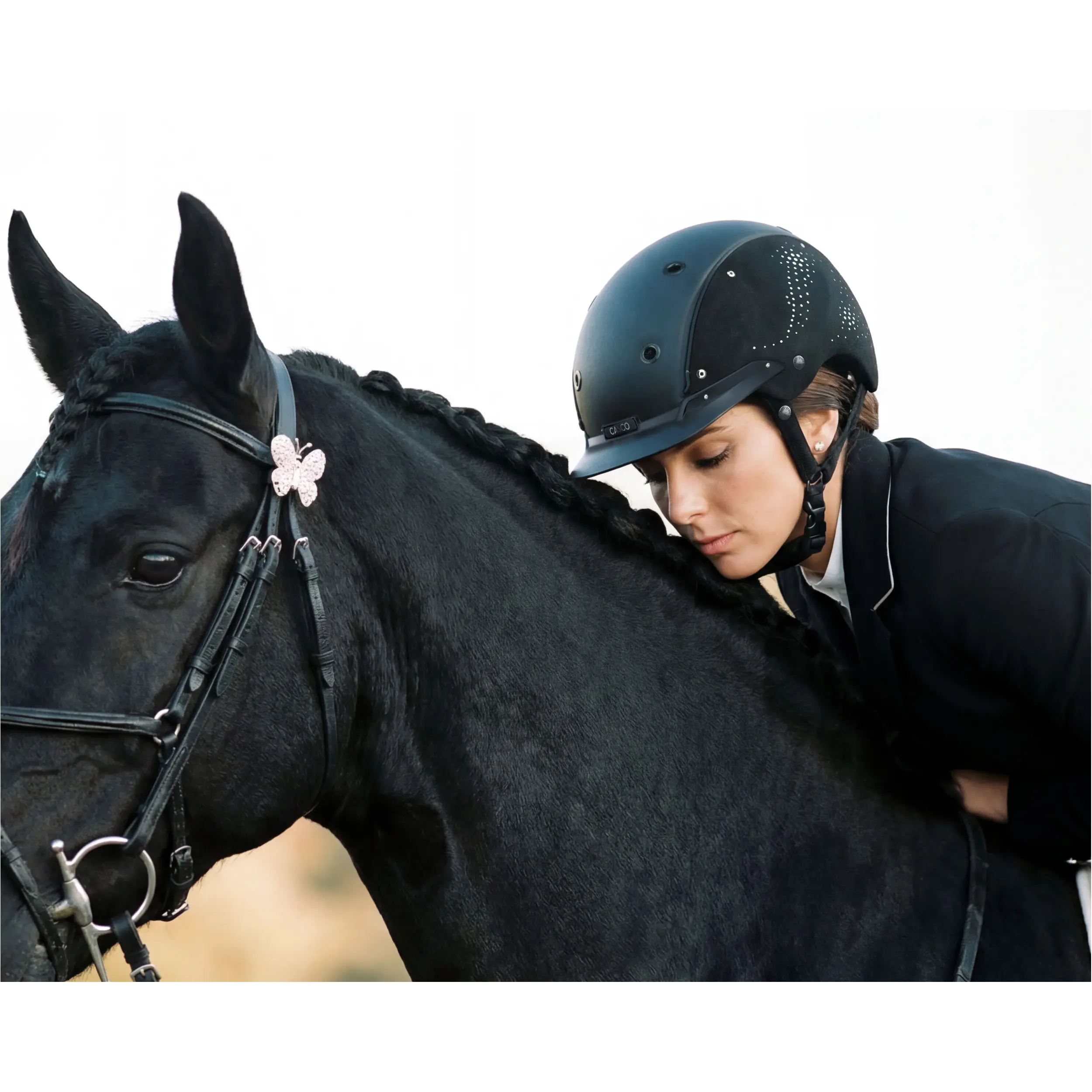 Reithelm CHAMP schwarz Swarovski