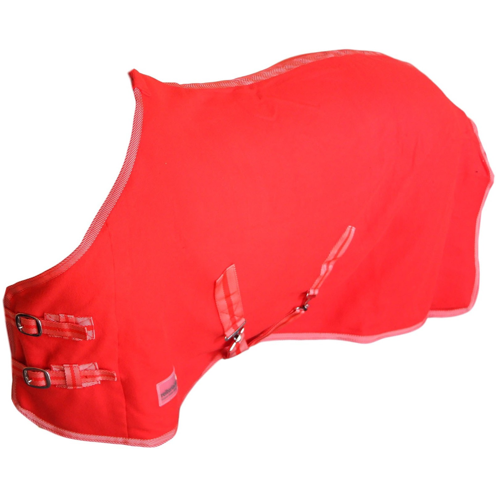 Abschwitzdecke mit Kreuzgurt BASICLINE rot