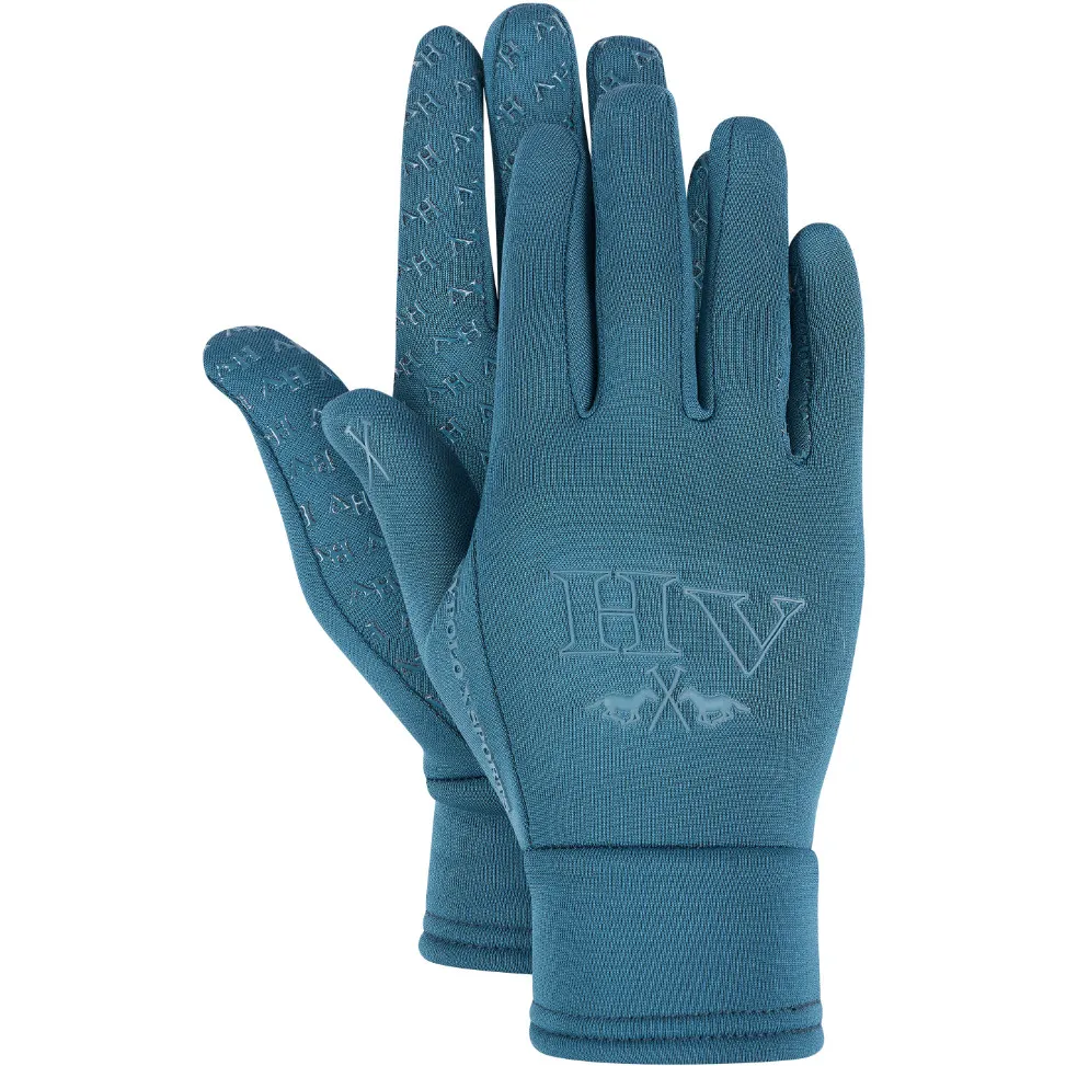 Winter Damen Reithandschuhe deep sea blue