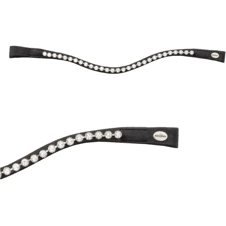 Stirnband CORTICA STRASS Vegan Kork schwarz/weiß