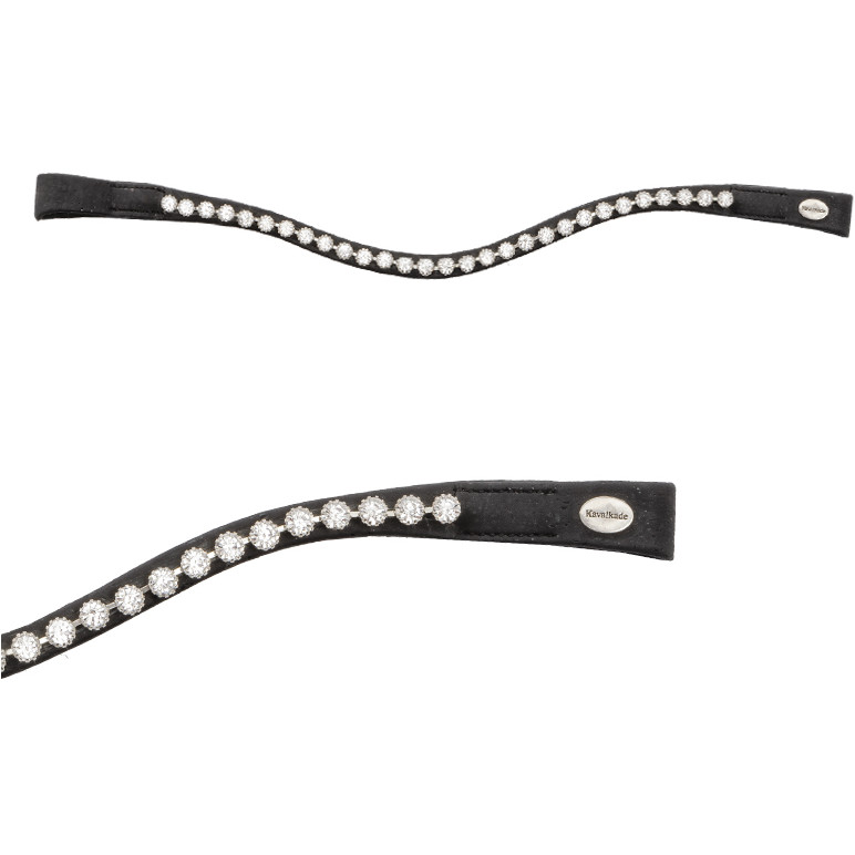 Stirnband CORTICA STRASS Vegan Kork schwarz/weiß