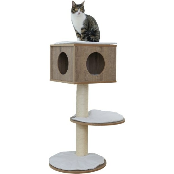 Wandkratzbaum DINARI light braun/weiß 45x45x106cm
