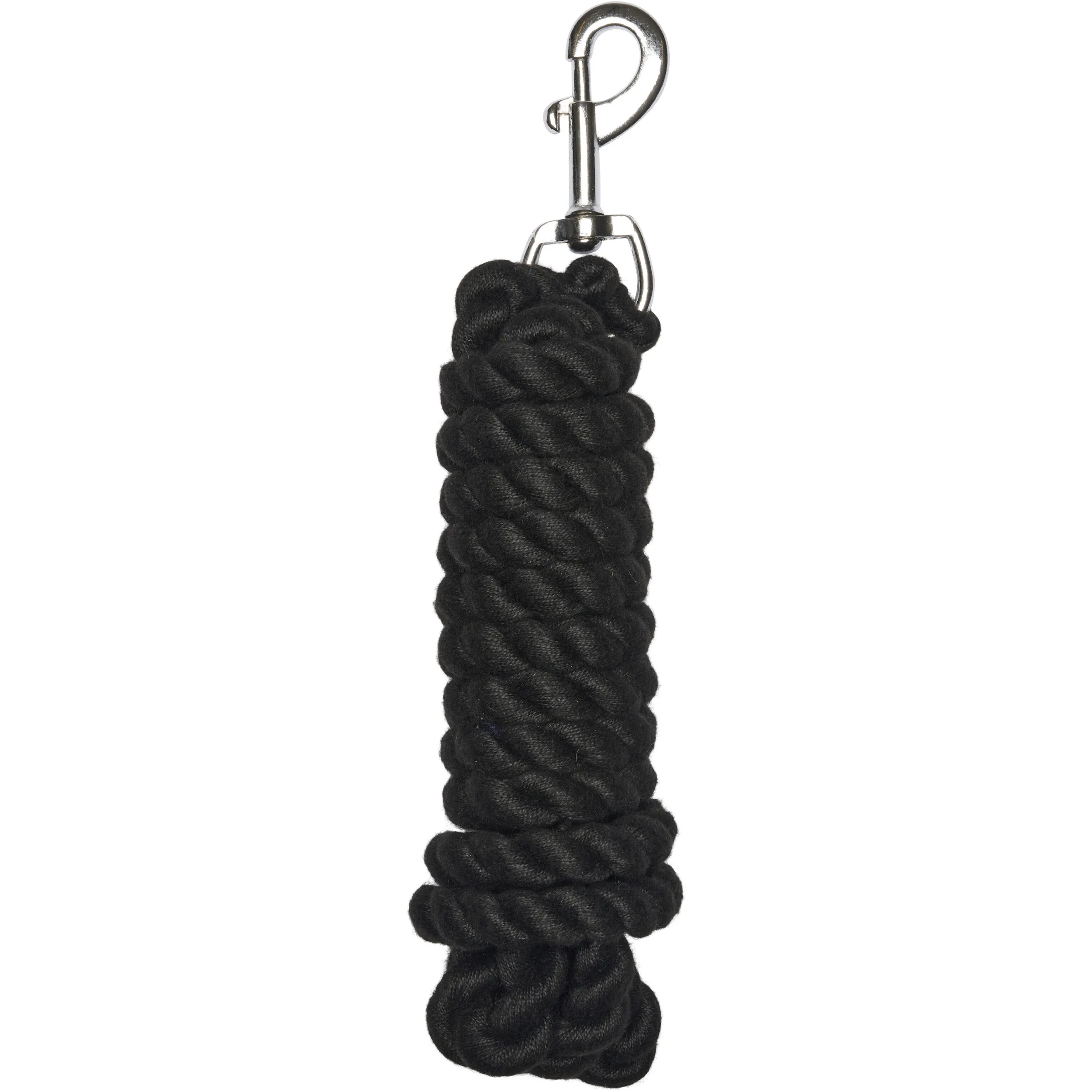 Führstrick mit Karabinerhaken schwarz 300cm