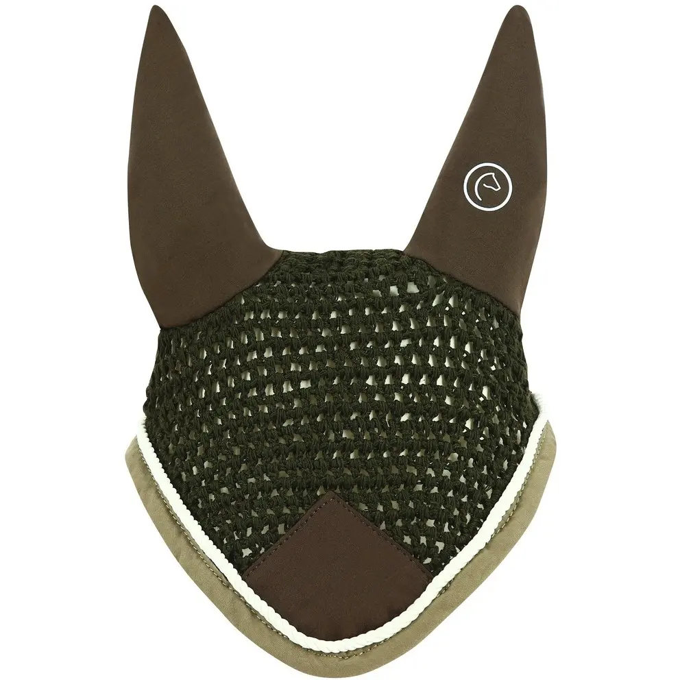 Fliegenhaube POLYFUN choco/beige Warmblut