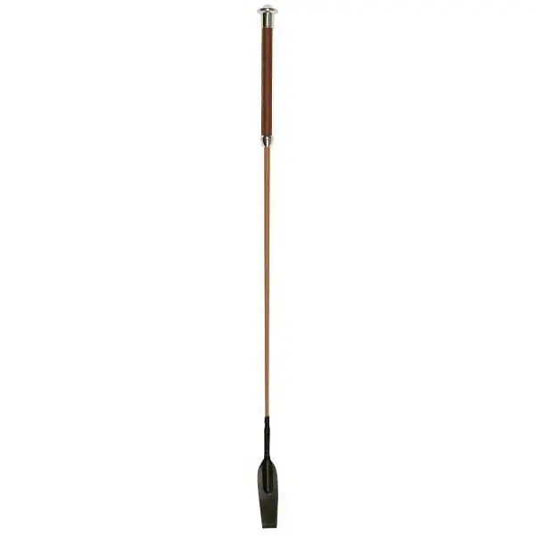 Springgerte mit Klatsche cognac 65cm