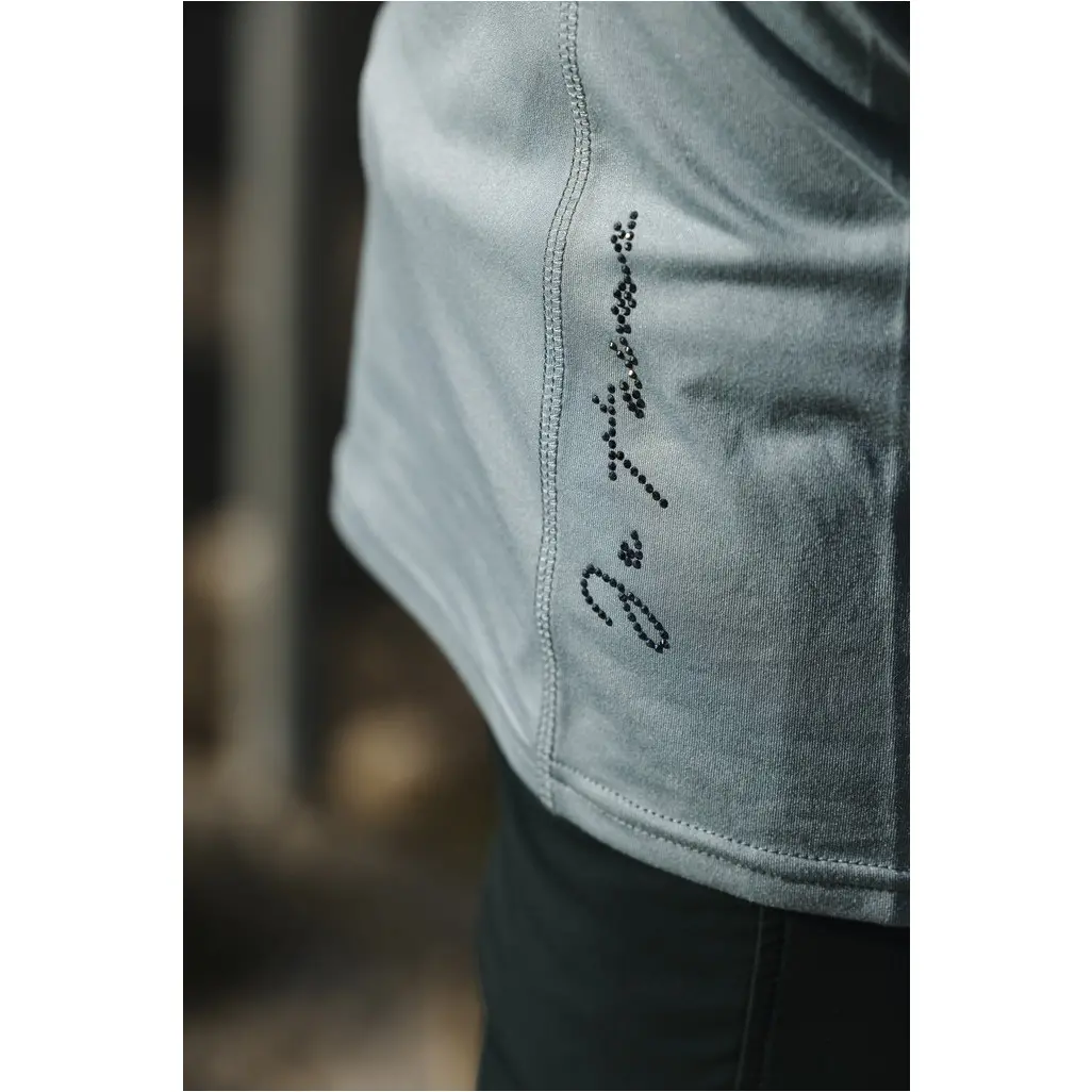 Damen Funktionstop MARGOT mit Mesheinsätzen salbeigrün Damen Funktionstop MARGOT mit Mesheinsätzen salbeigrün